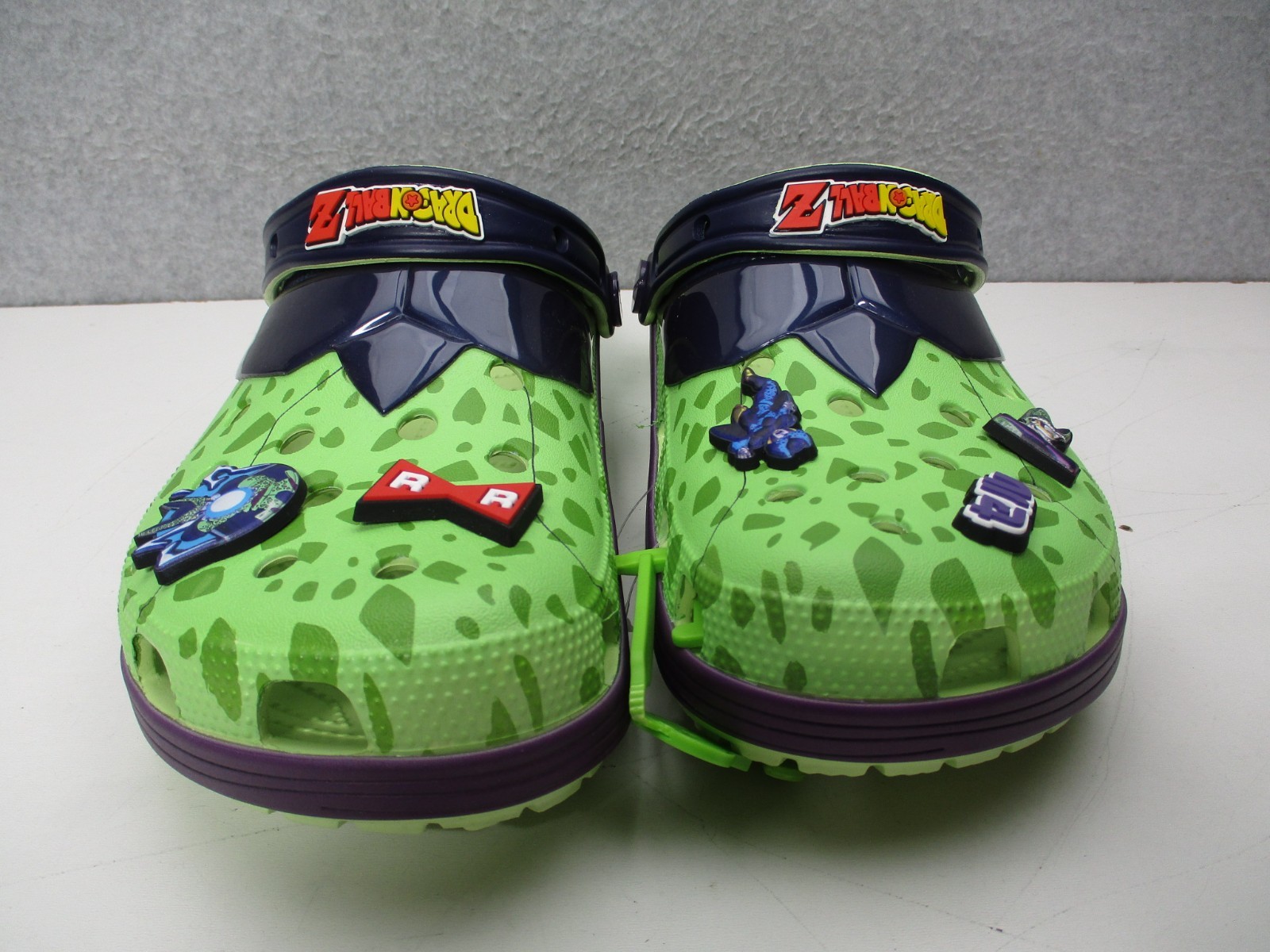 Crocs Dragon Ball Z Cell Classic Clogs Mens Sz 11 Green Slip on Shoes