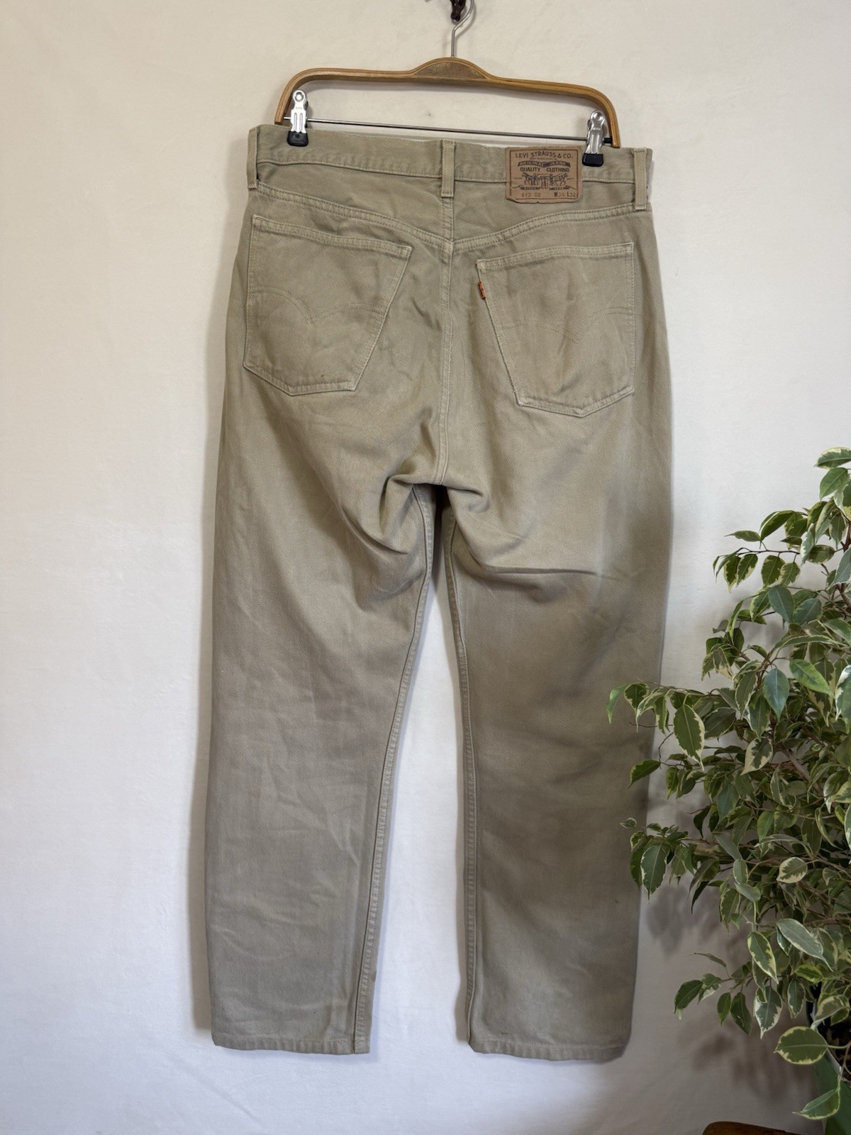 Vintage 90s Levis 615 Orange Tab Denim Pants USA Streetwear Style Size 34×32