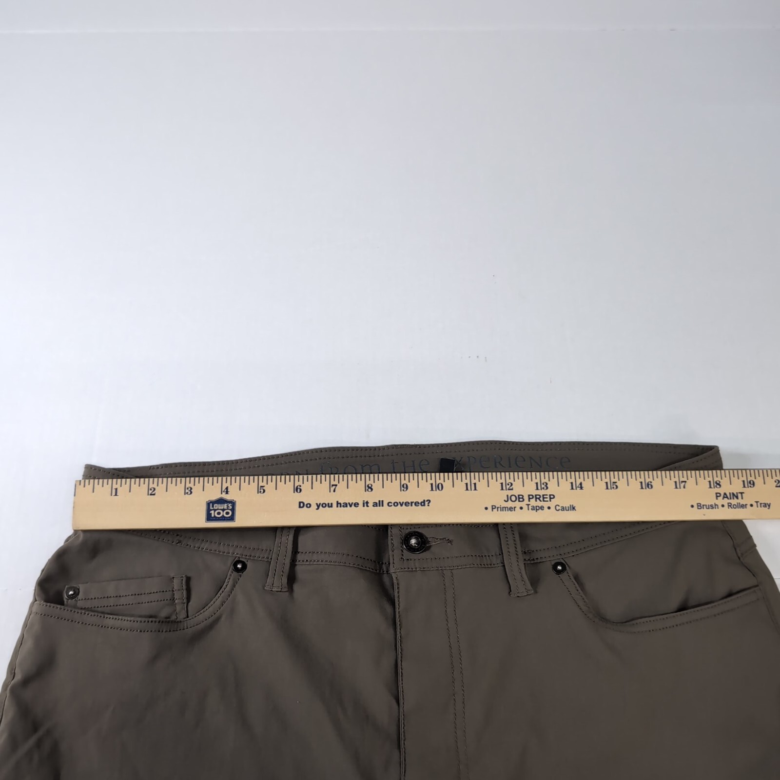 Prana Mens Sz 38 Slim Fit Stretch Nylon Polyester Cargo Pants Green