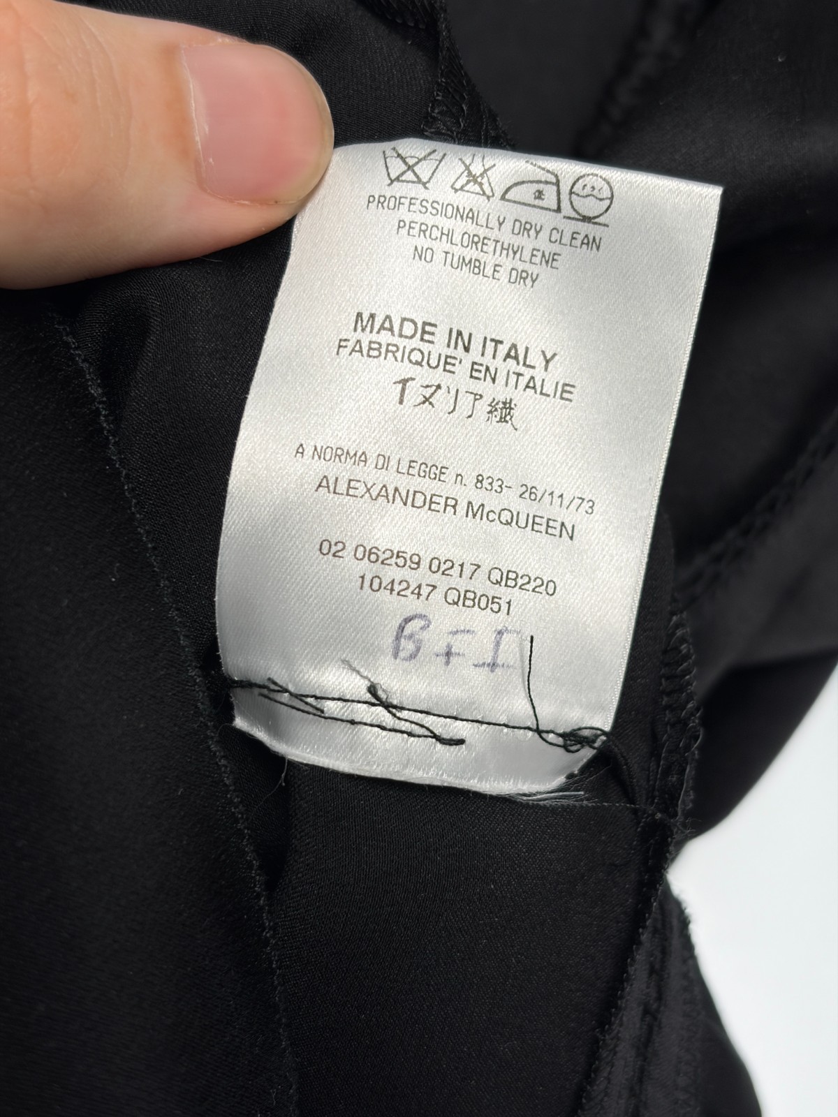 Alexander McQueen 2002 Silk Blouse ‘Supercalifragilistic’ Black, 38