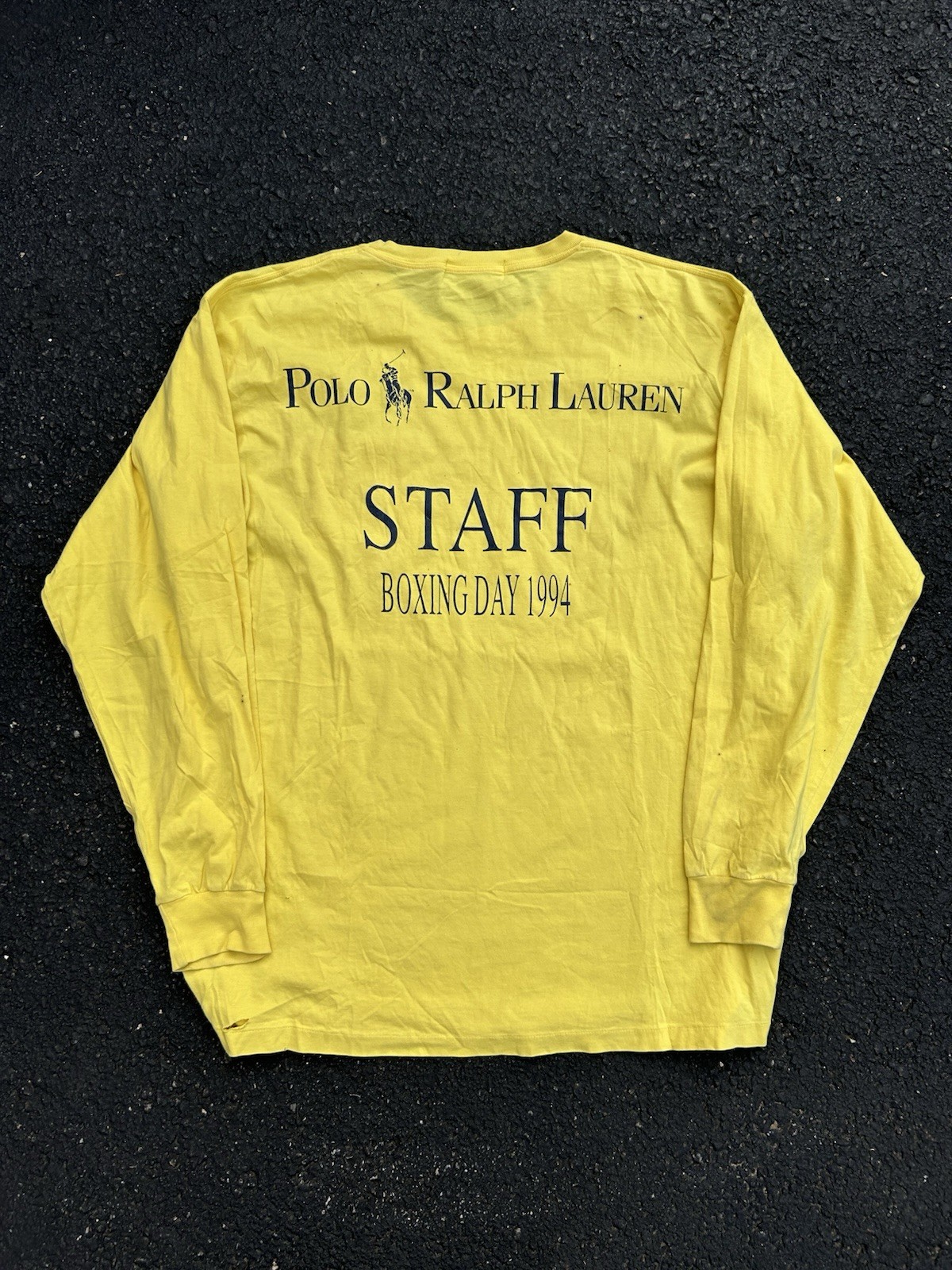 Vintage 90’s Polo Ralph Lauren Boxing Day 1994 Staff Shirt Size Large VERY RARE