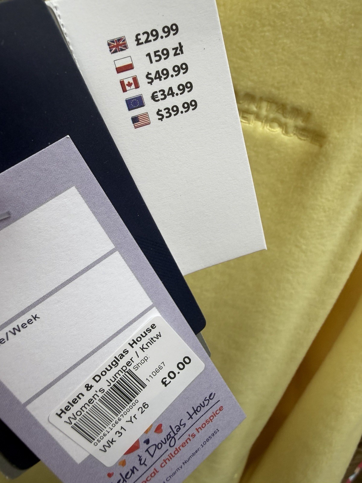 Mountain Warehouse Yellow 1/4 Zip fleece Size 16 Bnwt