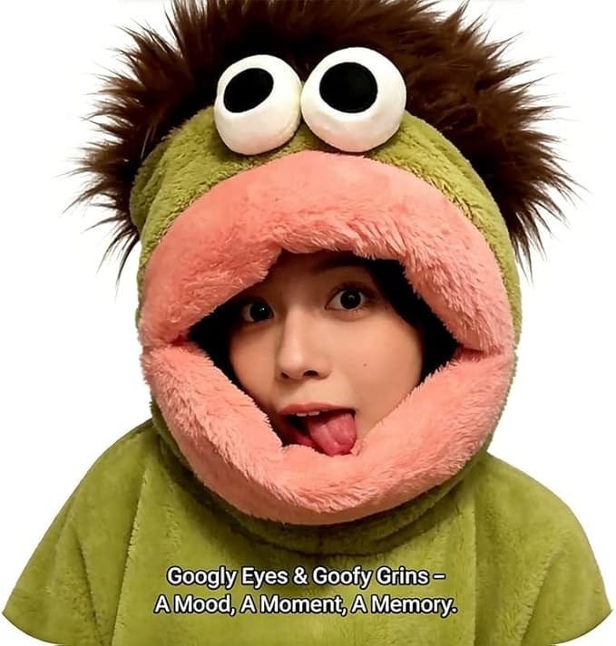 Loomyloons Cute Green Monster Lounge Wear Fluffy Plush Character Pyjamas Unisex