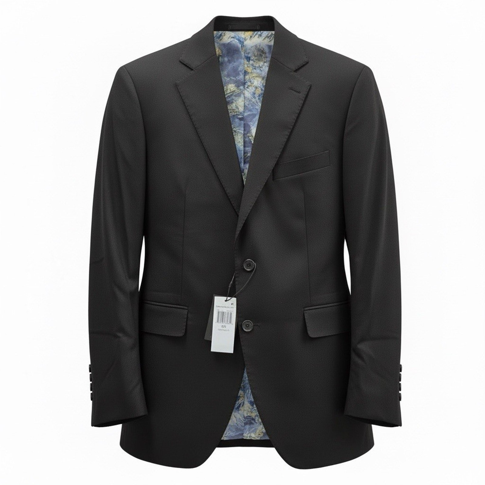 Alton Lane Blazer Sport Coat Mens 38S Black Tailored Fit 2 Button Lined