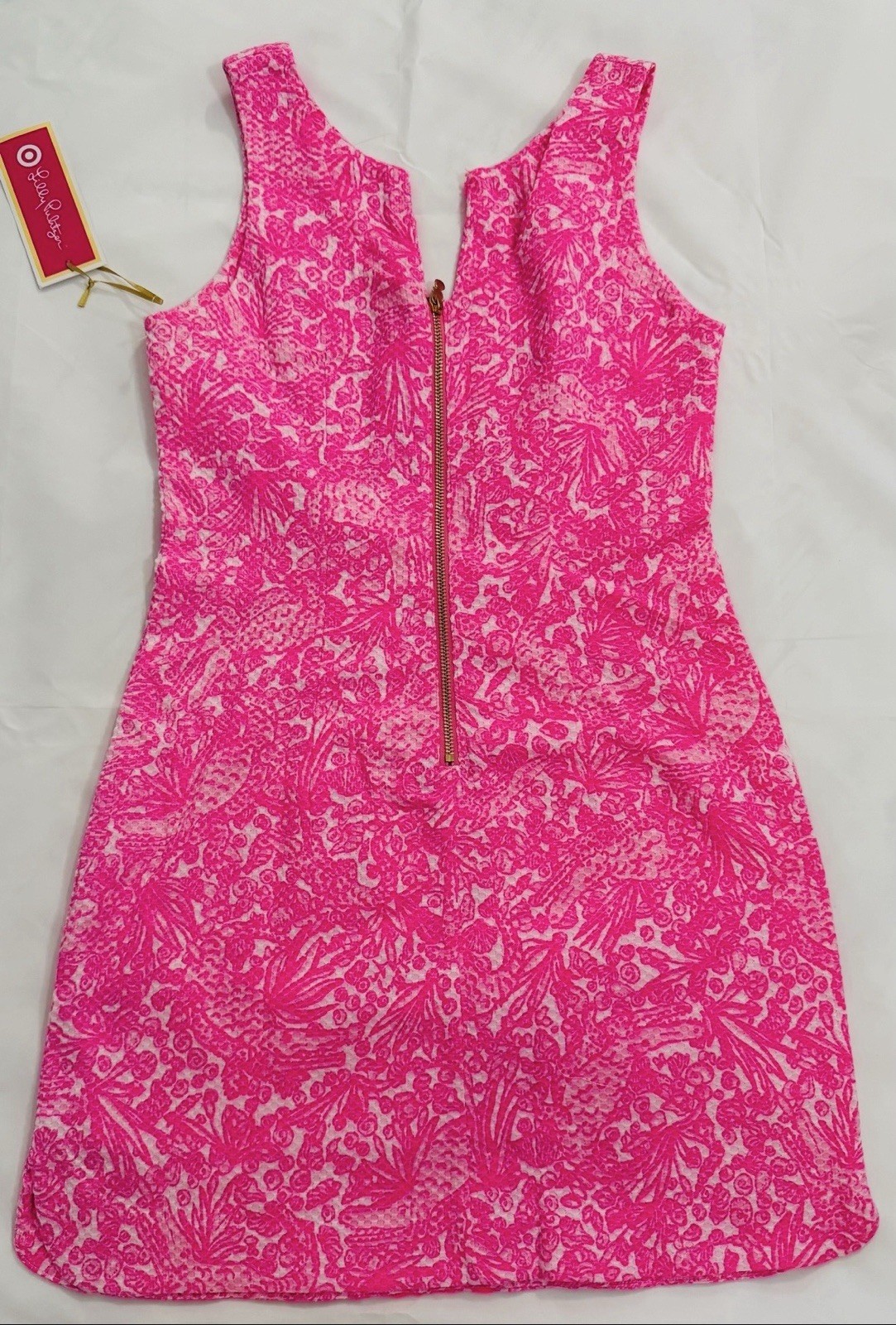 Lilly Pulitzer for Target Pink Floral Shift Dress Women’s Size 6 Sleeveless