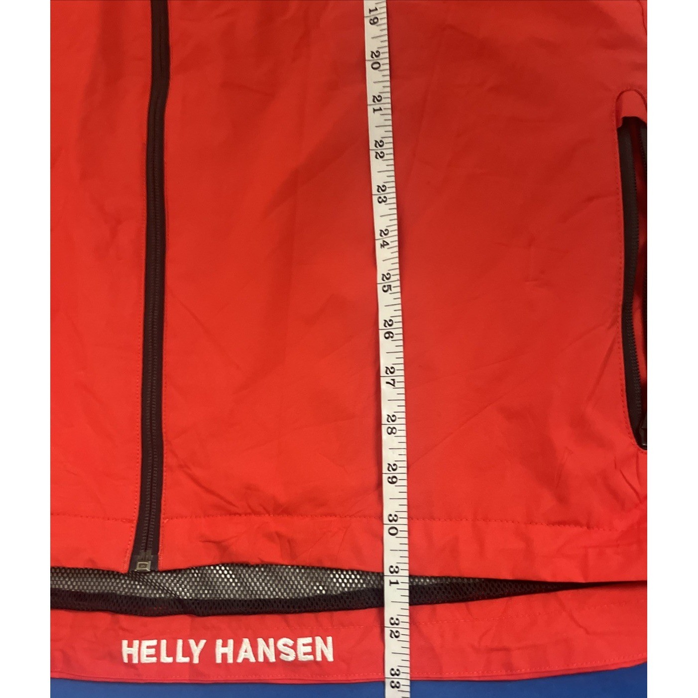 Helly Hansen 3XL Red Sailing Vest Windbreaker Shell Full Zip Waterproof Outdoor