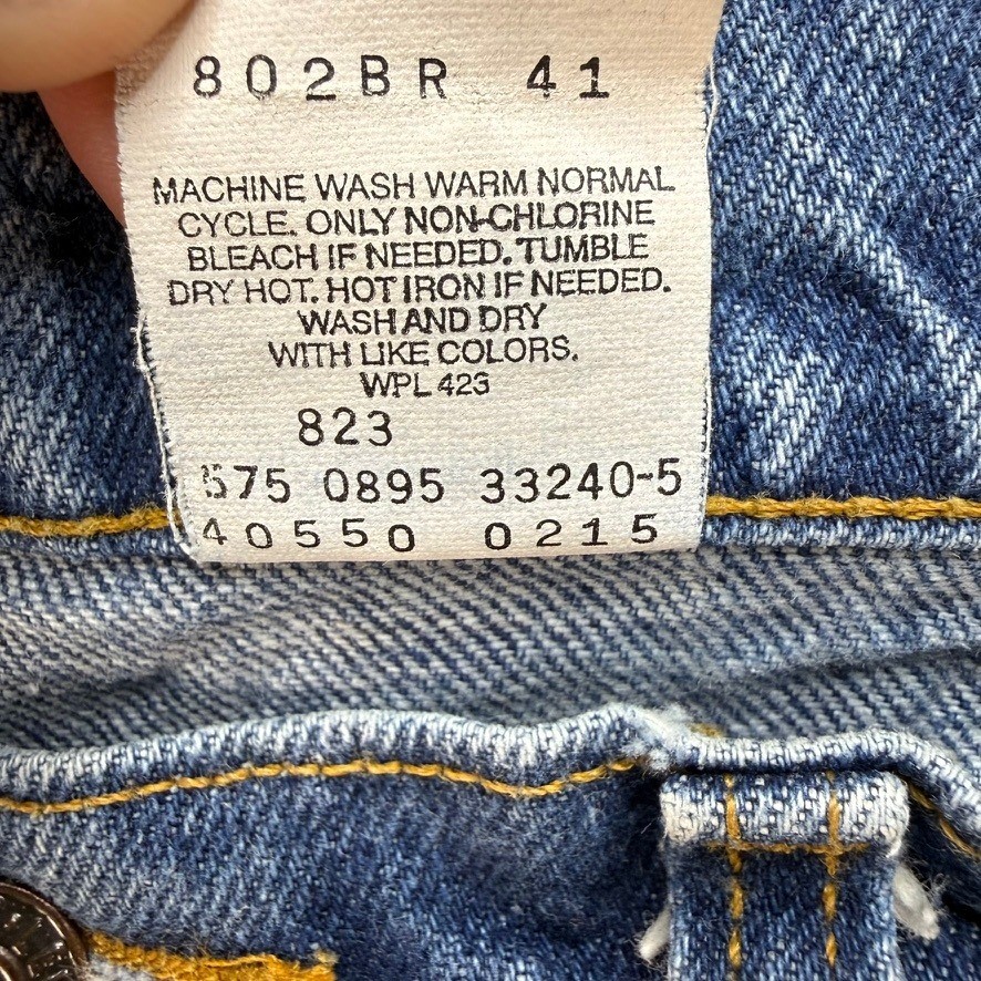 Levi Jeans Men 33×31 (FIT 32×29)Blue 550 Relaxed Fit Vintage 90s Made in USA