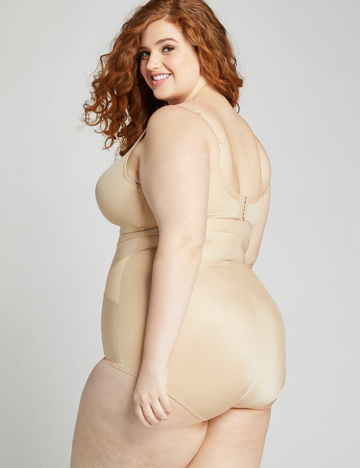 NEW LANE BRYANT CACIQUE CONTROL WEAR CAFE MOCHA HIGH WAIST BRIEF SHAPER SZ 22/24