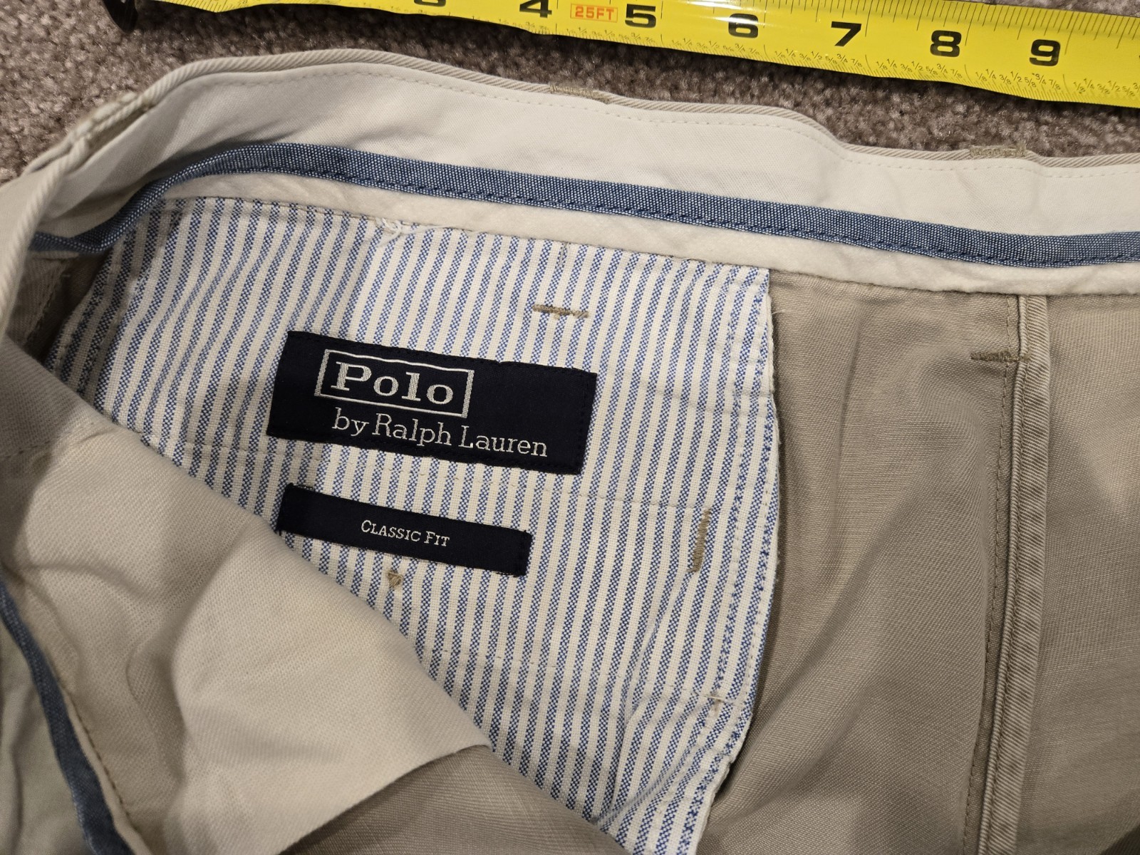 Polo Ralph Lauren 34×30 Pleated Chino. Classic Fit