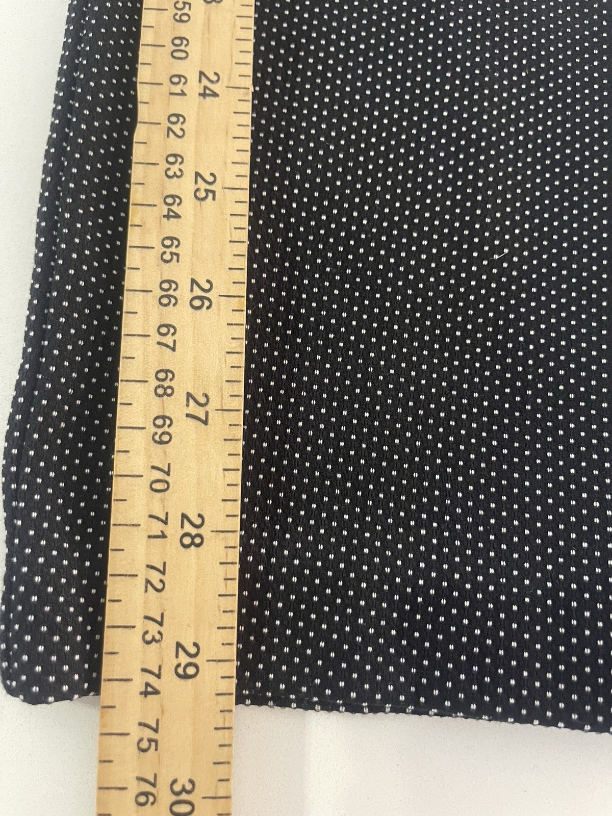 Madison Women’s L Black Polka Dot Pants Casual Pull On Straight Leg Office Caree