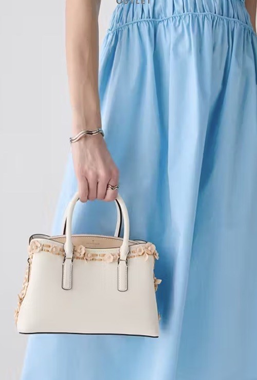 NWT Kate Spade New York Thompson Street Floral Small Satchel Bag Fresh Peach