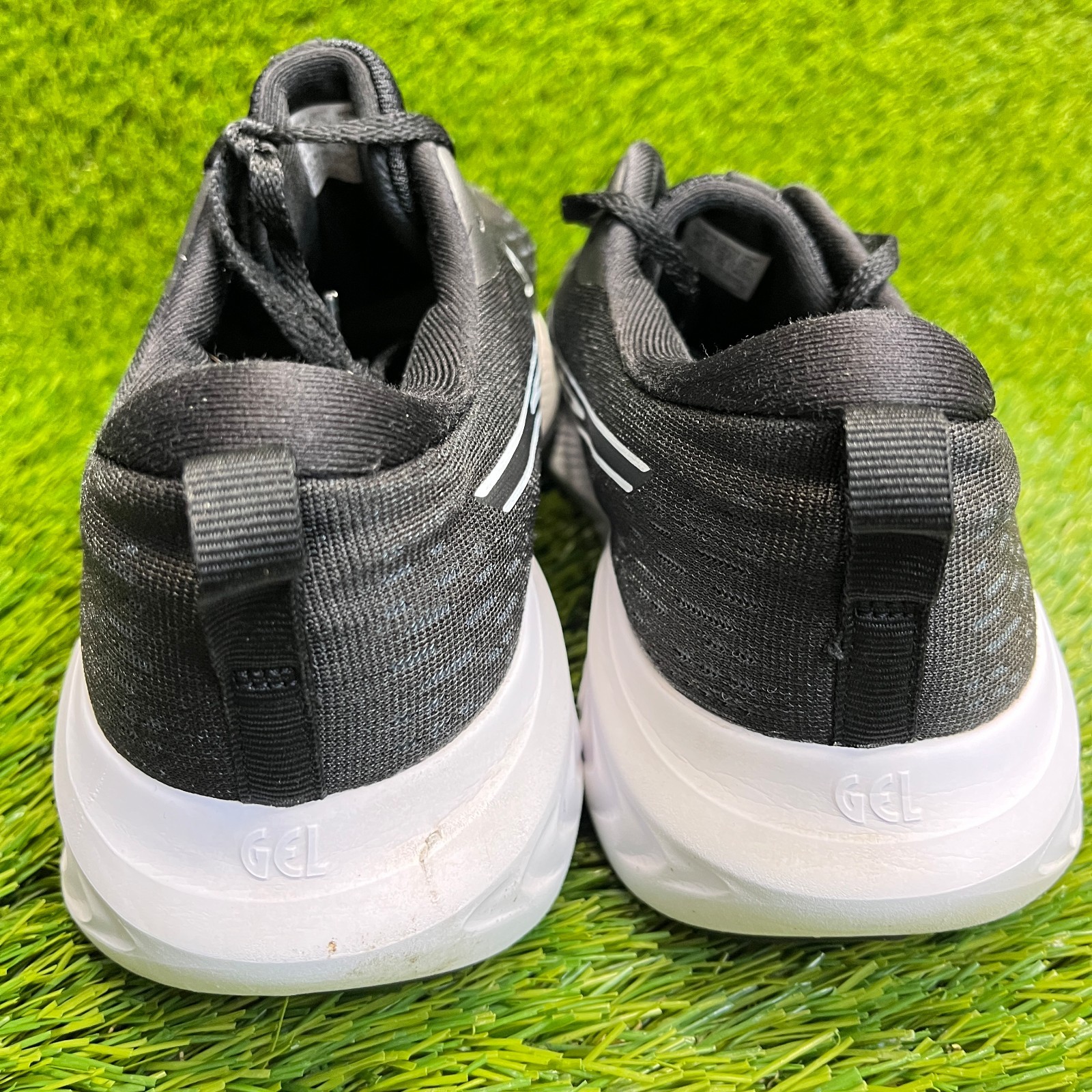 Asics Gel-Excite 10 Men Size 10.5 4E Black White Athletic Running Shoes Sneakers