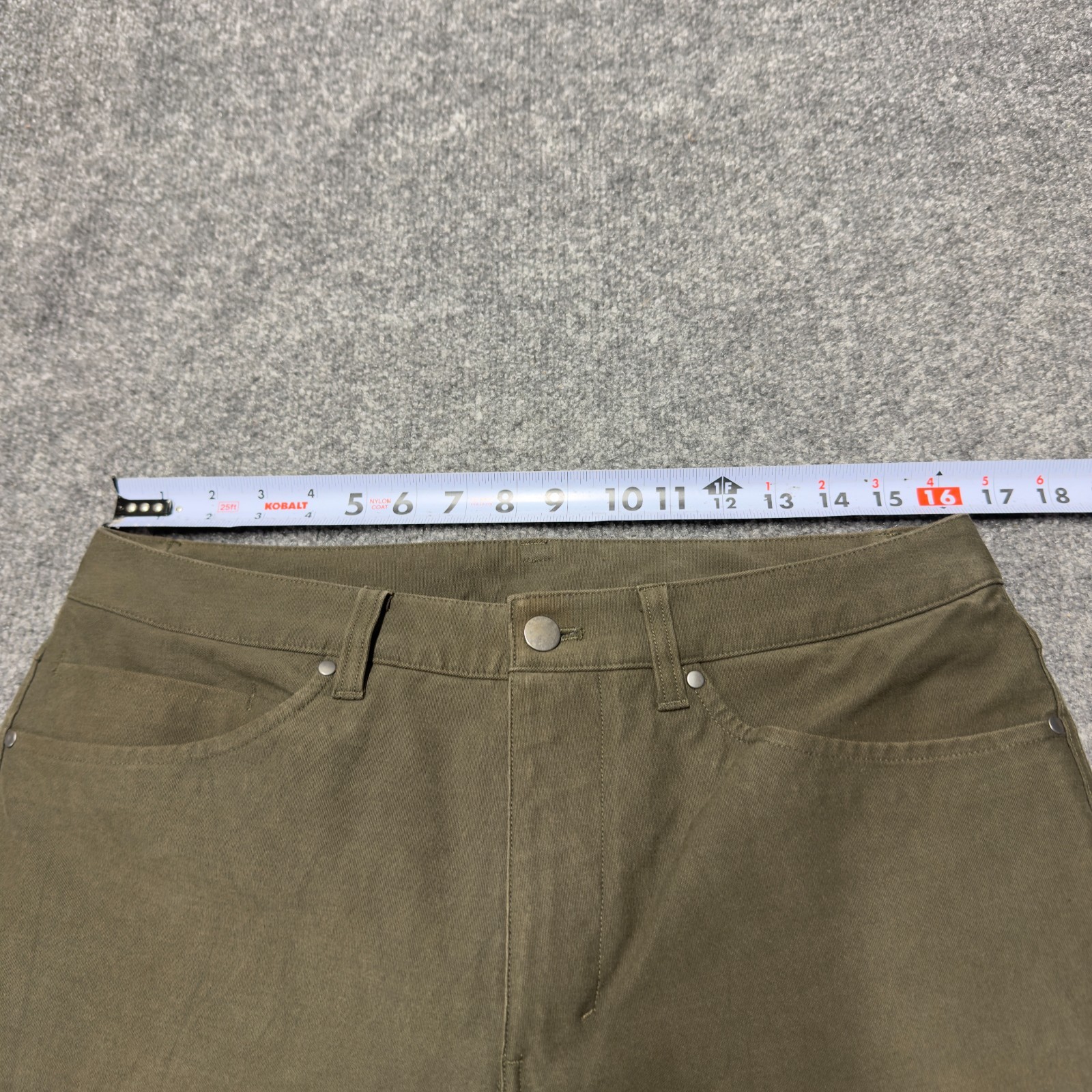 Lululemon ABC Slim Utilitech Pants Men 32×32 Canvas Abrasion Resistant LM5ABOS