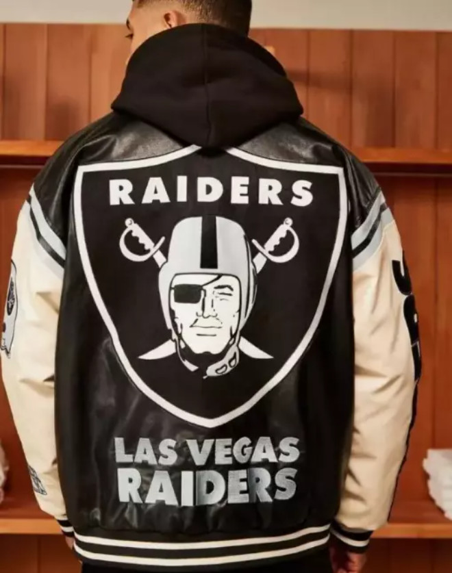 NFL Las Vegas Raider Bomber Varsity Jacket Men Letterman Satin Limited Edition