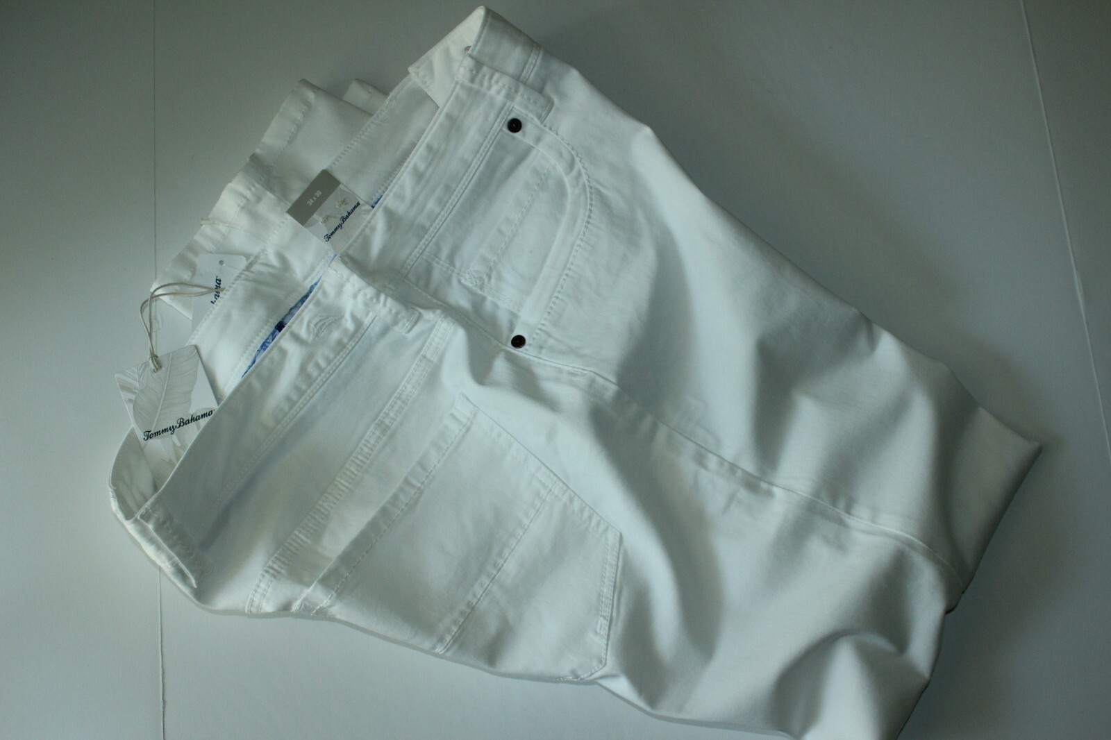 Tommy Bahama Pants Boracay Five Pocket Flat White T115497 New 40×30 40 Waist