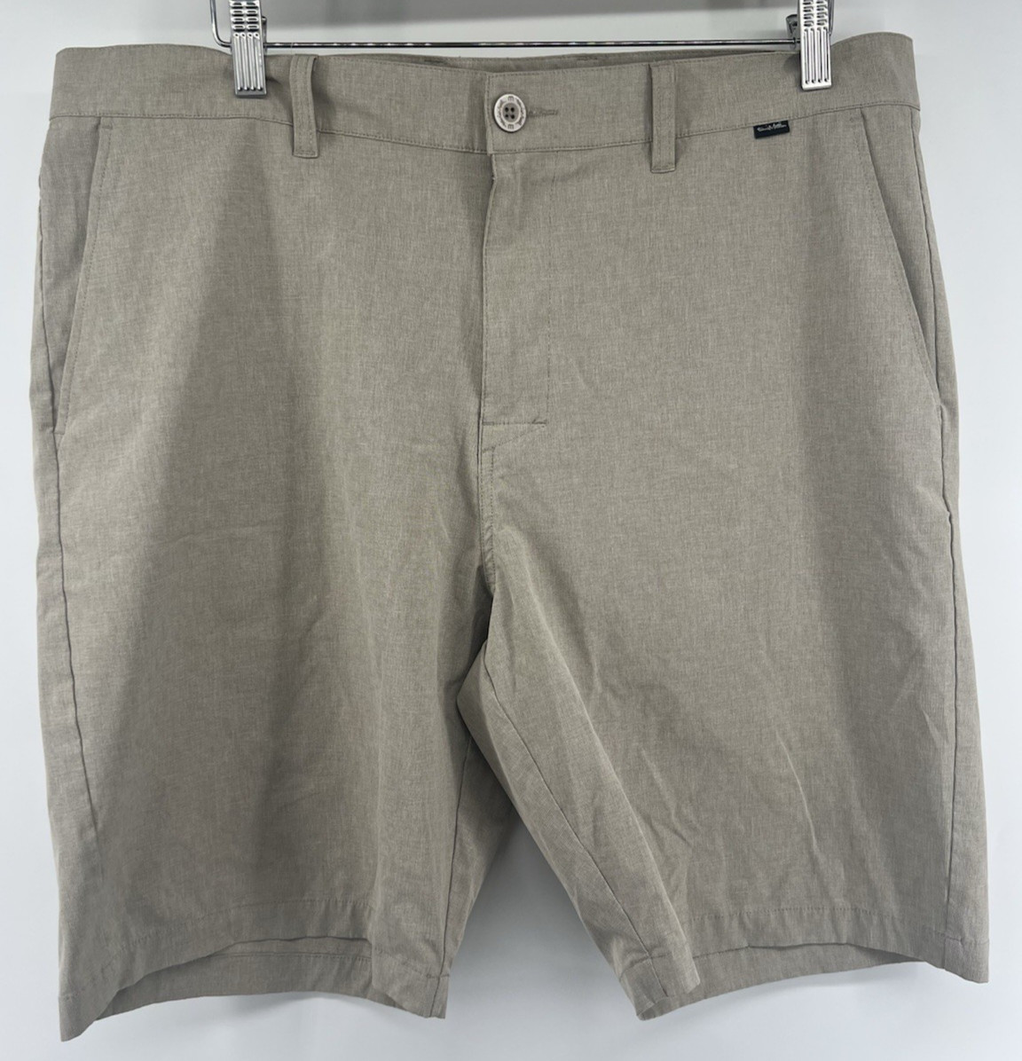 Travis Mathew Mens Shorts 40 Tan 10″ Inseam Golf Hiking Walking