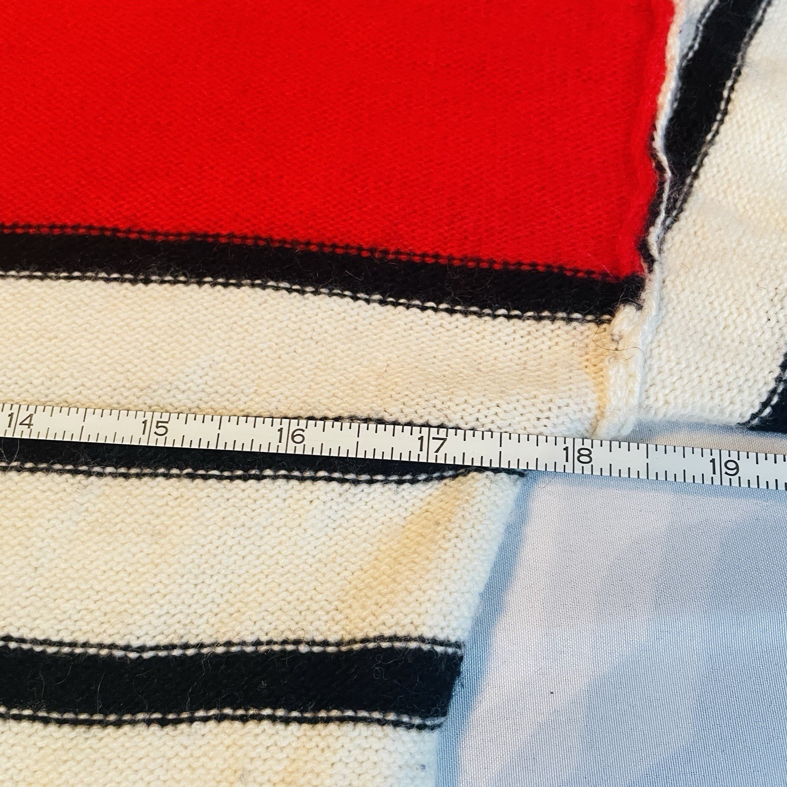 Splendid Striped Sweater Womens Large Red Colorblock Wool Angora Cashmere Knit