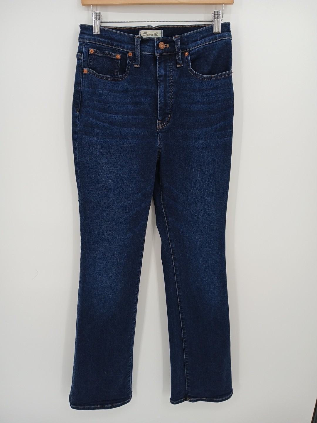 Madewell Jeans Womens 28 Blue Skinny Flare Stretch Dark Wash Hippie Boho