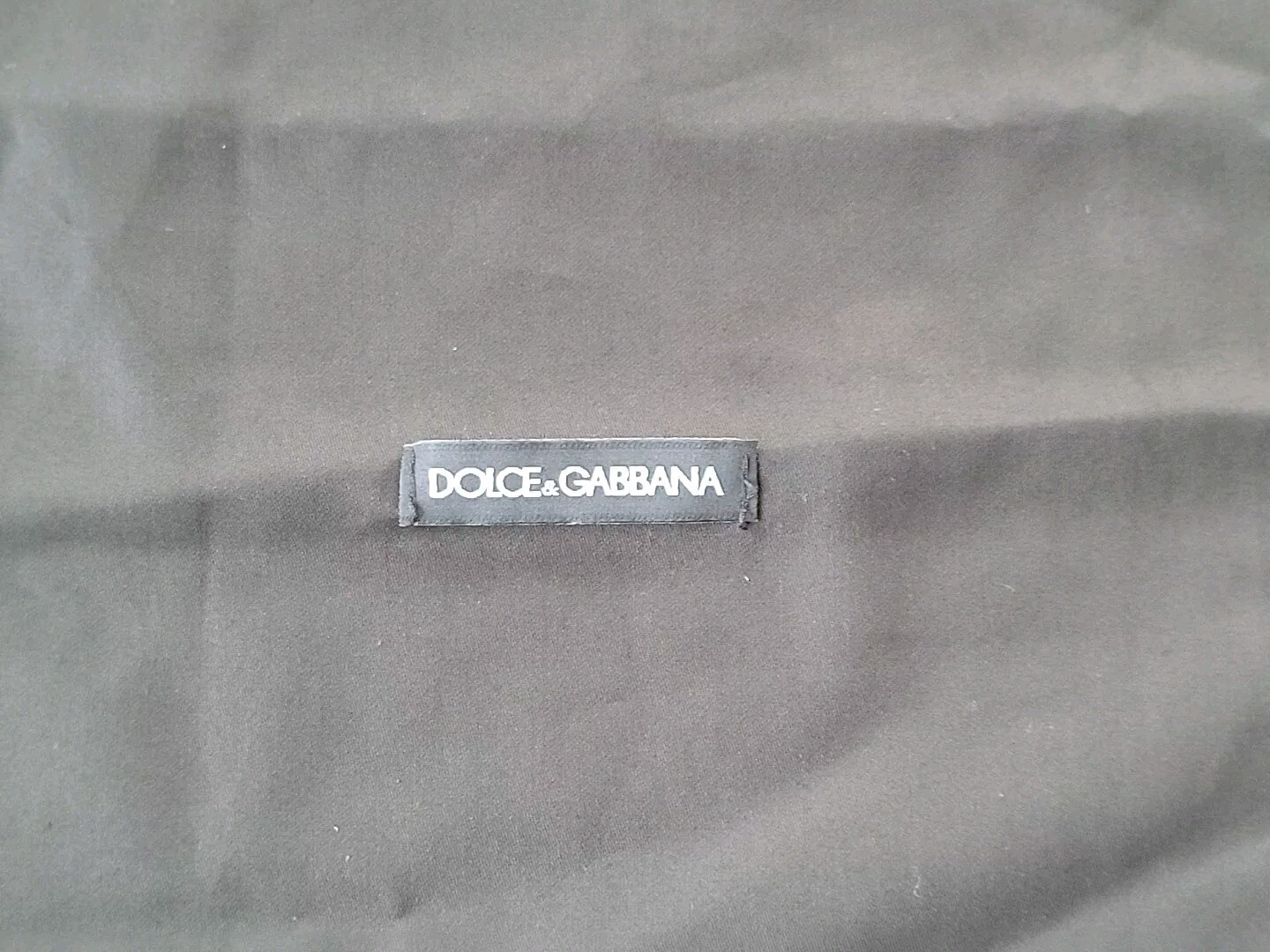 Dolce & Gabbana Logo Storage Drawstring Dust Bag Black 15”X 16”
