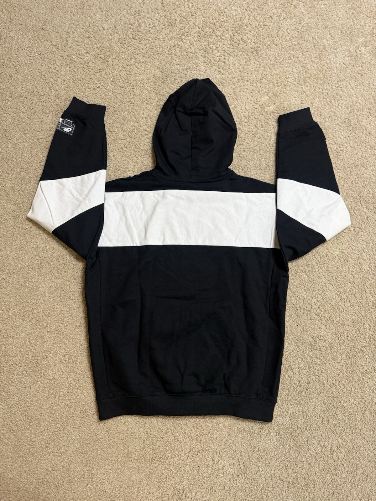 Nike Air Men’s Fleece Sweatsuit Tracksuit Hoodie & Pants Set Black NEW Sz M, L
