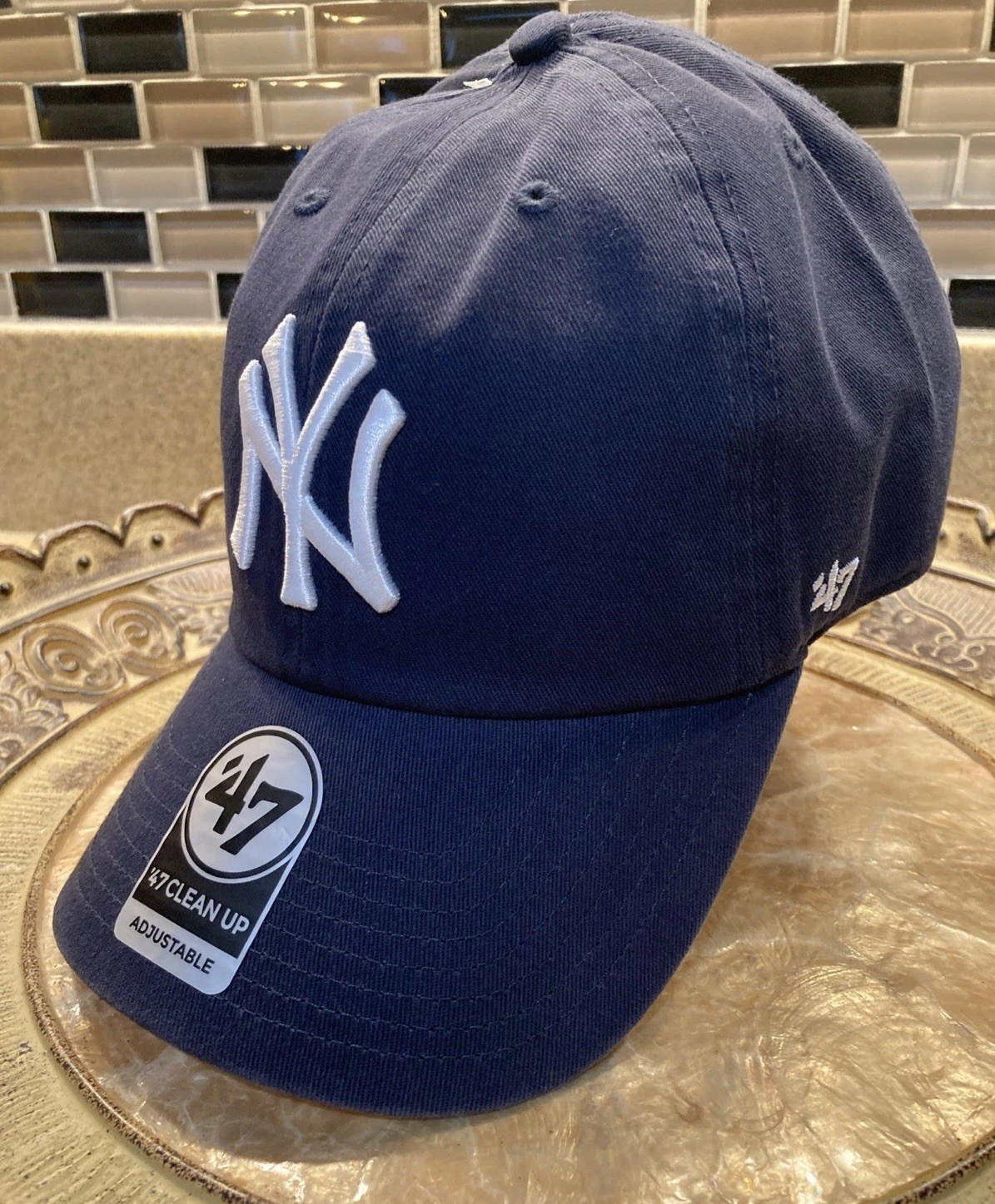 ’47 Brand New York Yankees Clean Up Hat Navy One Size Adjustable NWT