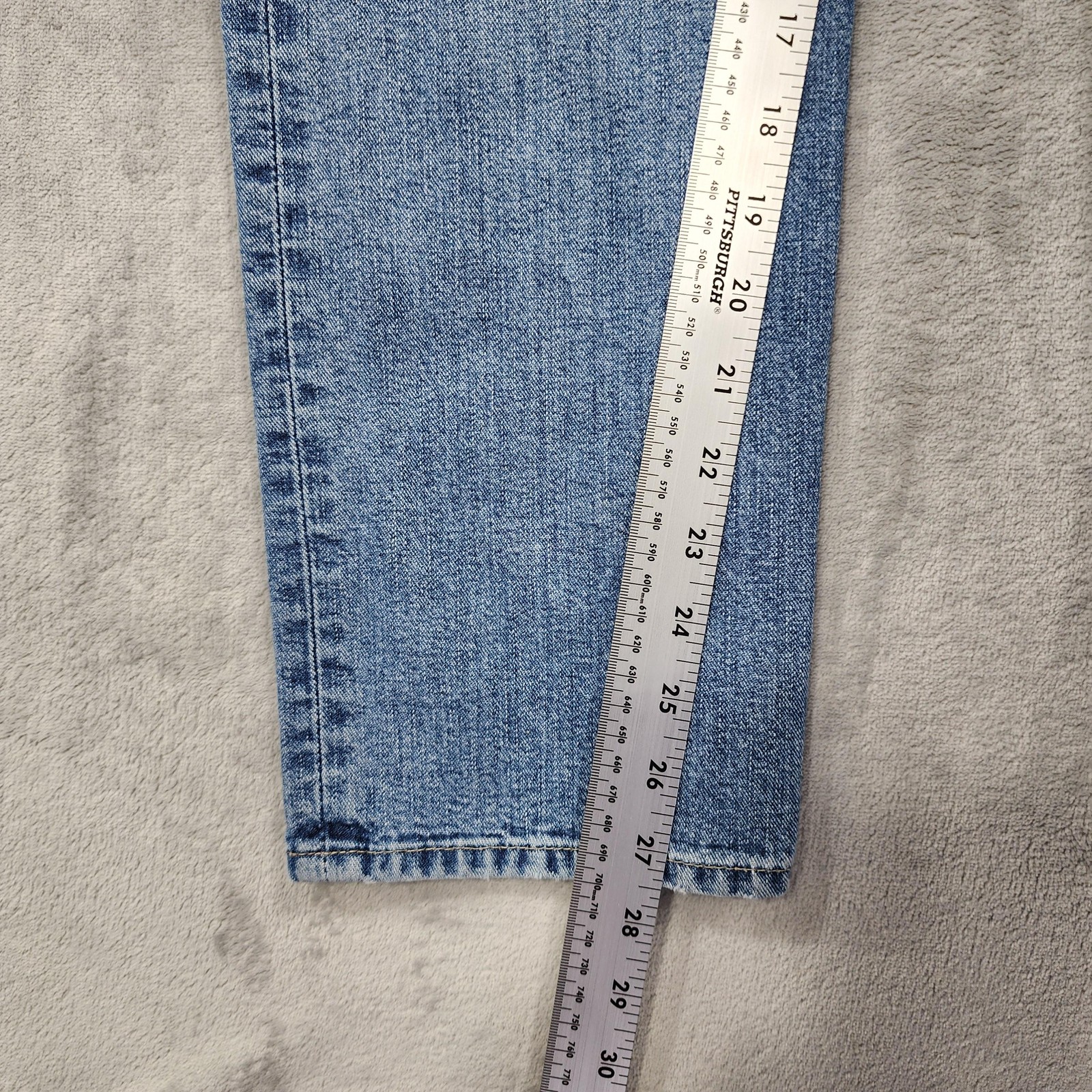 Vintage Gap Jeans Womens 4 Blue High Rise Loose Ankle Relaxed Button Fly Denim