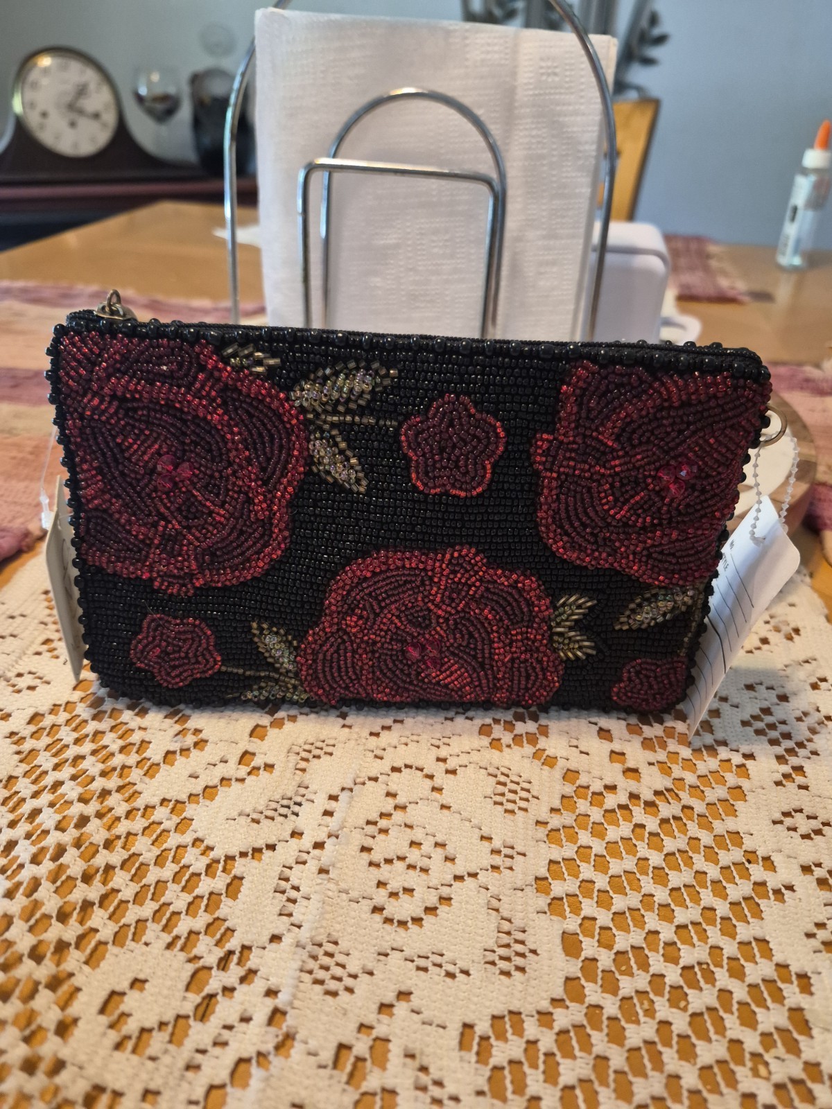 mary francis beaded bag purse