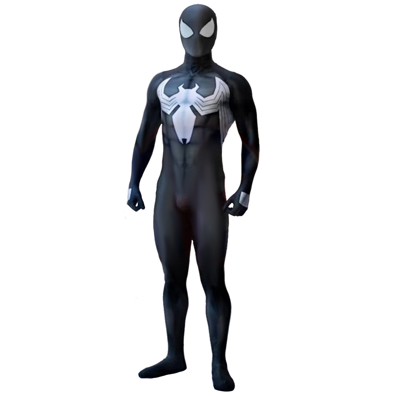 Upgraded Black Venom Spider-man Jumpsuit Halloween Cosplay Suit Costume Party