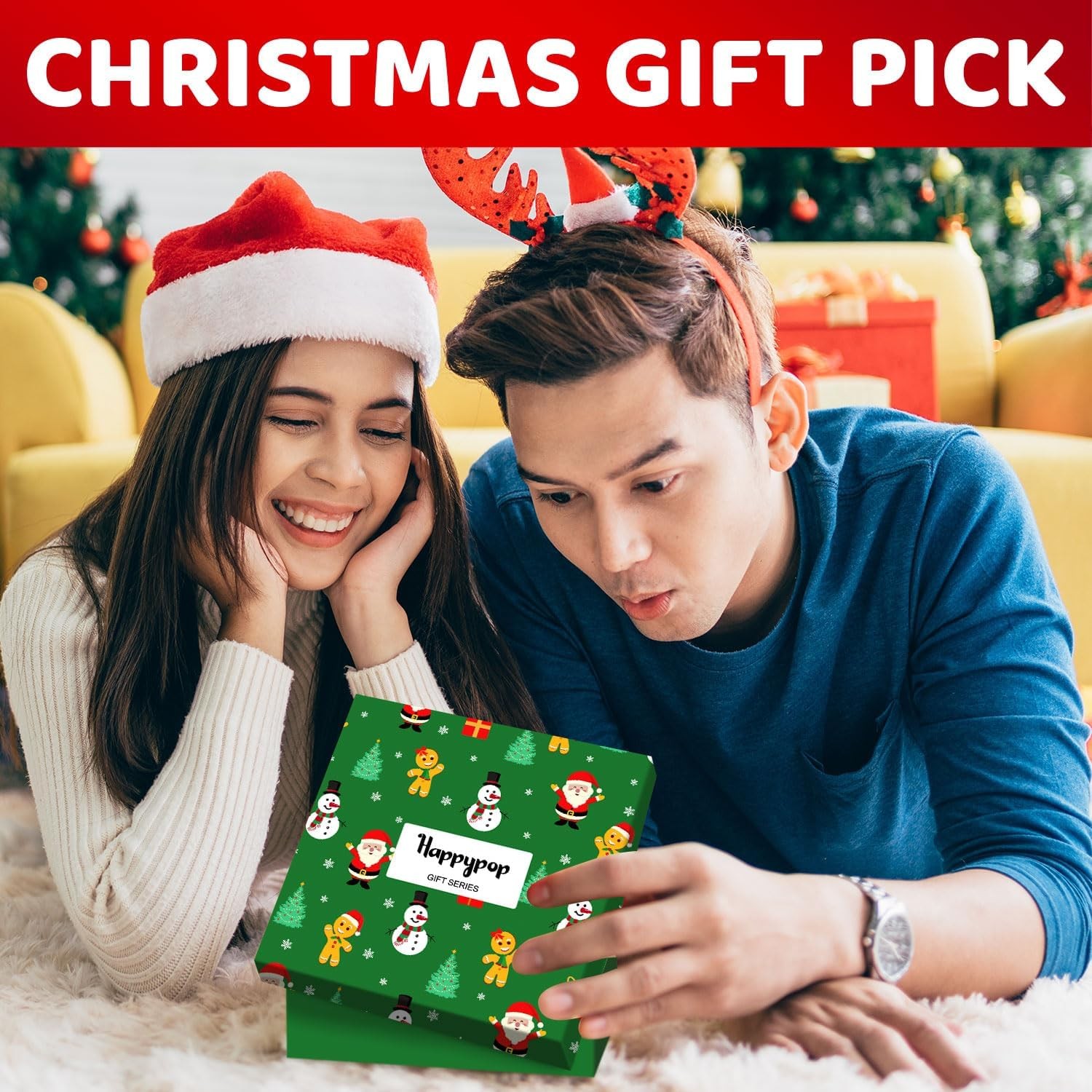 HAPPYPOP Christmas Gifts Stocking for Teens – Goose Socks Xmas with…