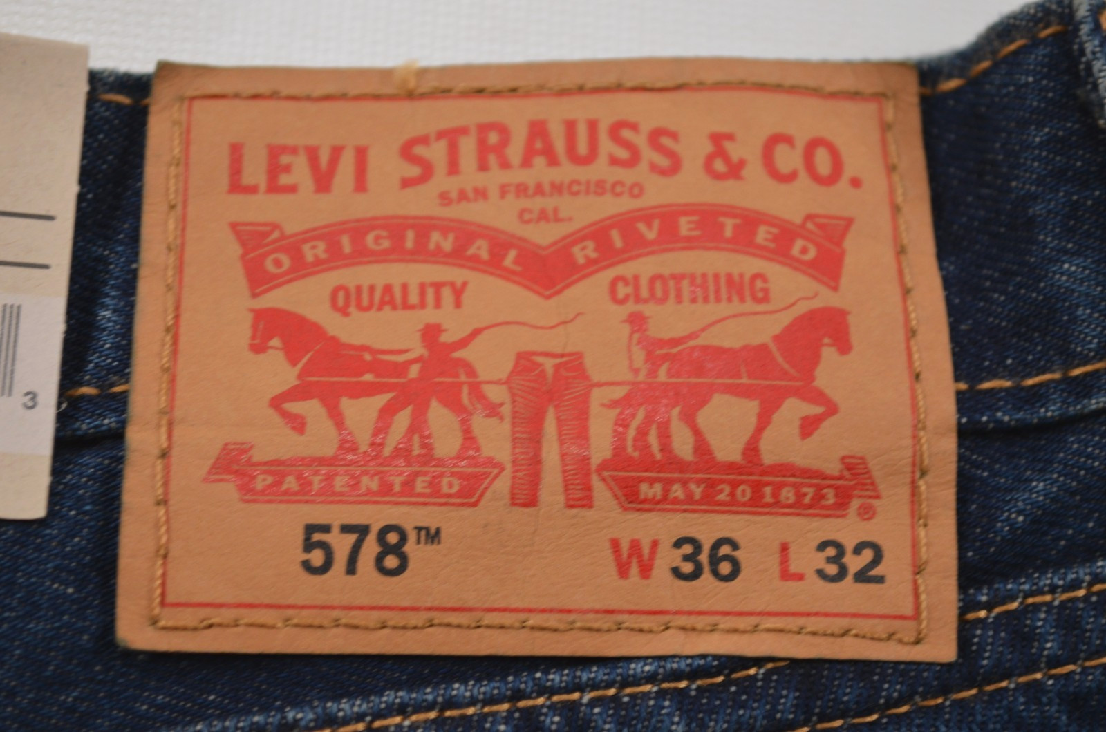 Nwt’s Levi’s 578 Baggy Denim Blue Jeans Mens 36×32 (fits 38 x 30.5) Streetwear