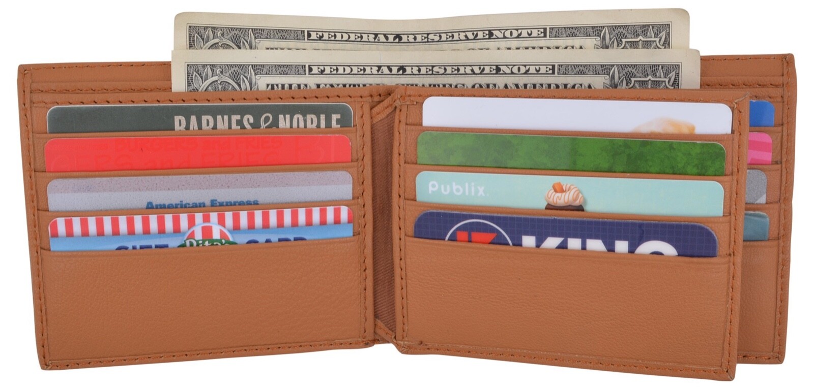 Brown Handcrafted Cowhide Genuine Leather Men’s Bifold Premium Wallet