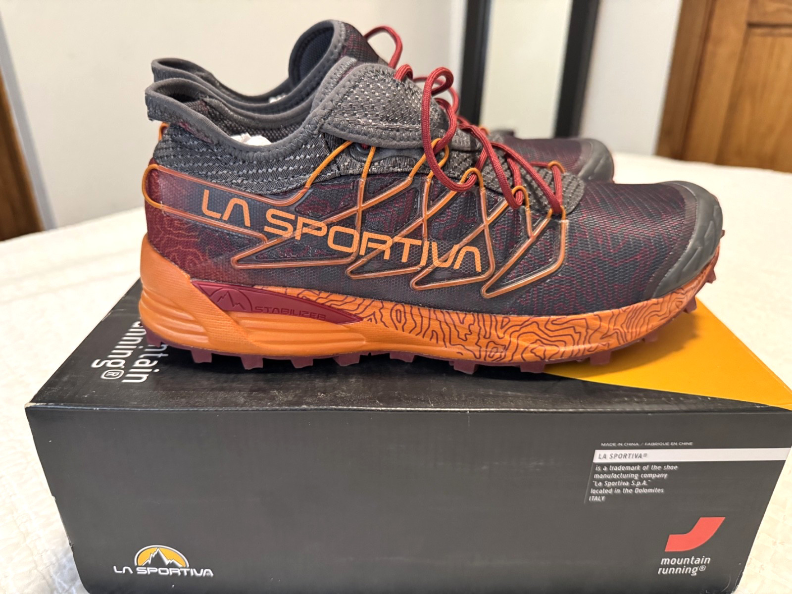 La Sportiva Mutant Mens Trail Running Shoe US 11/EU 44.5 Orange Black New in Box