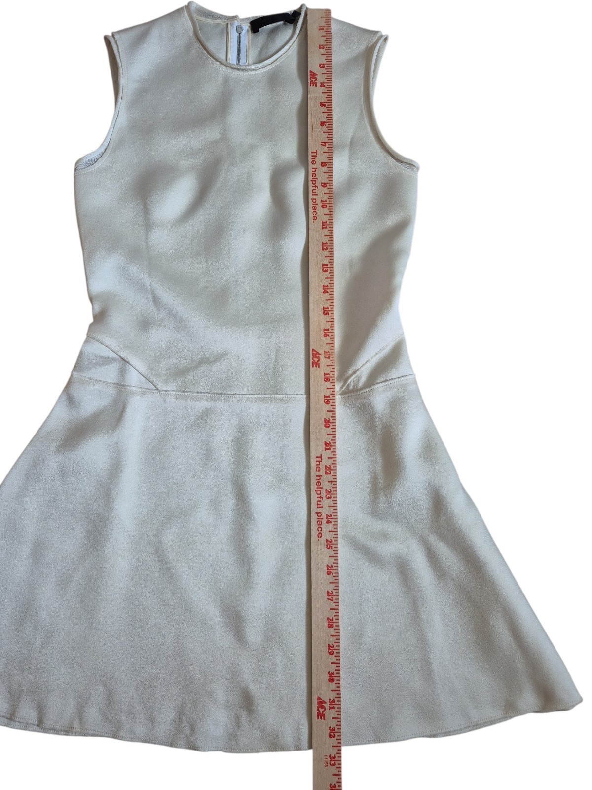 Vintage Calvin Klein Collection Dress Runway Ivory Size 0 / 36 Made In Italy