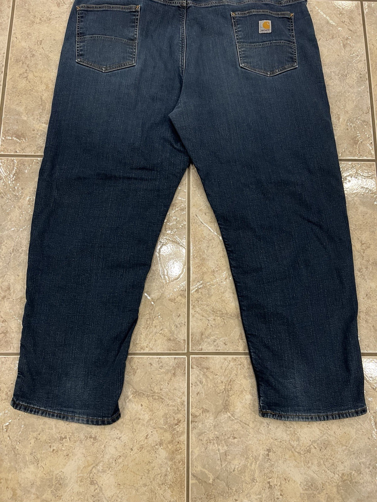 Mens 48X30 Carhartt 104939 Rugged Flex Relaxed Fit Fleece Lined 5 Pocket Jeans