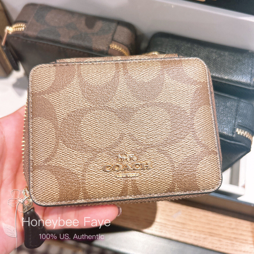 NWT Coach Weekly Pill Box In Signature Canvas CR921/C3349/C4579