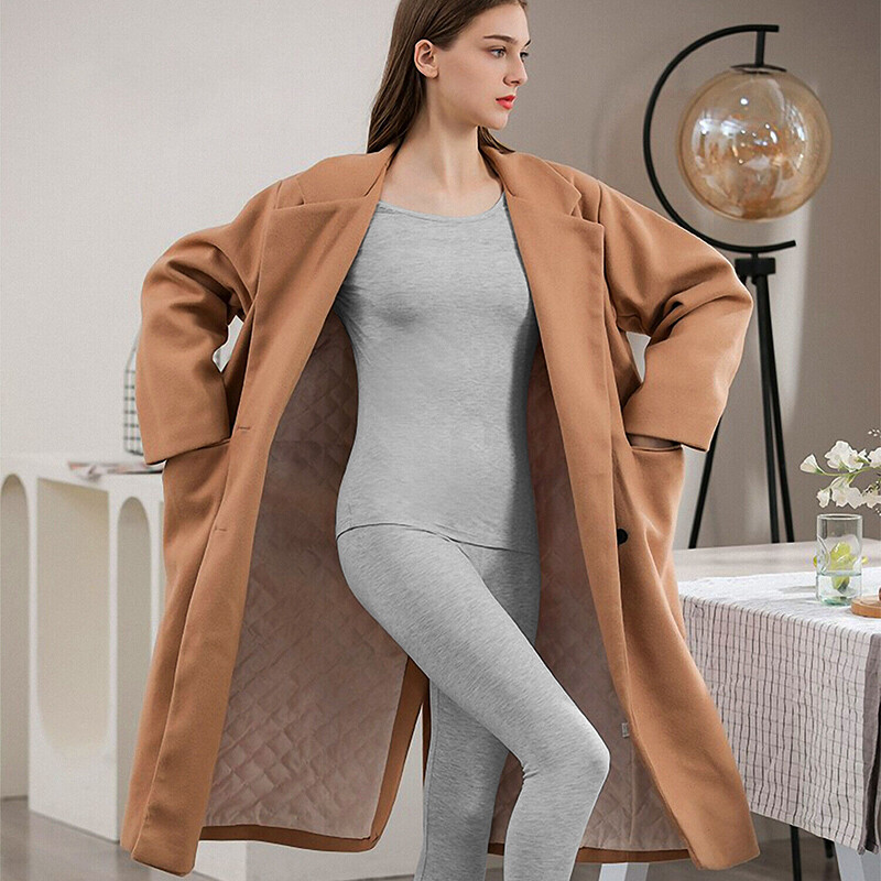 Women Thermal Underwear Long Johns Top Bottom Set Pants Base Layer Winter Warm