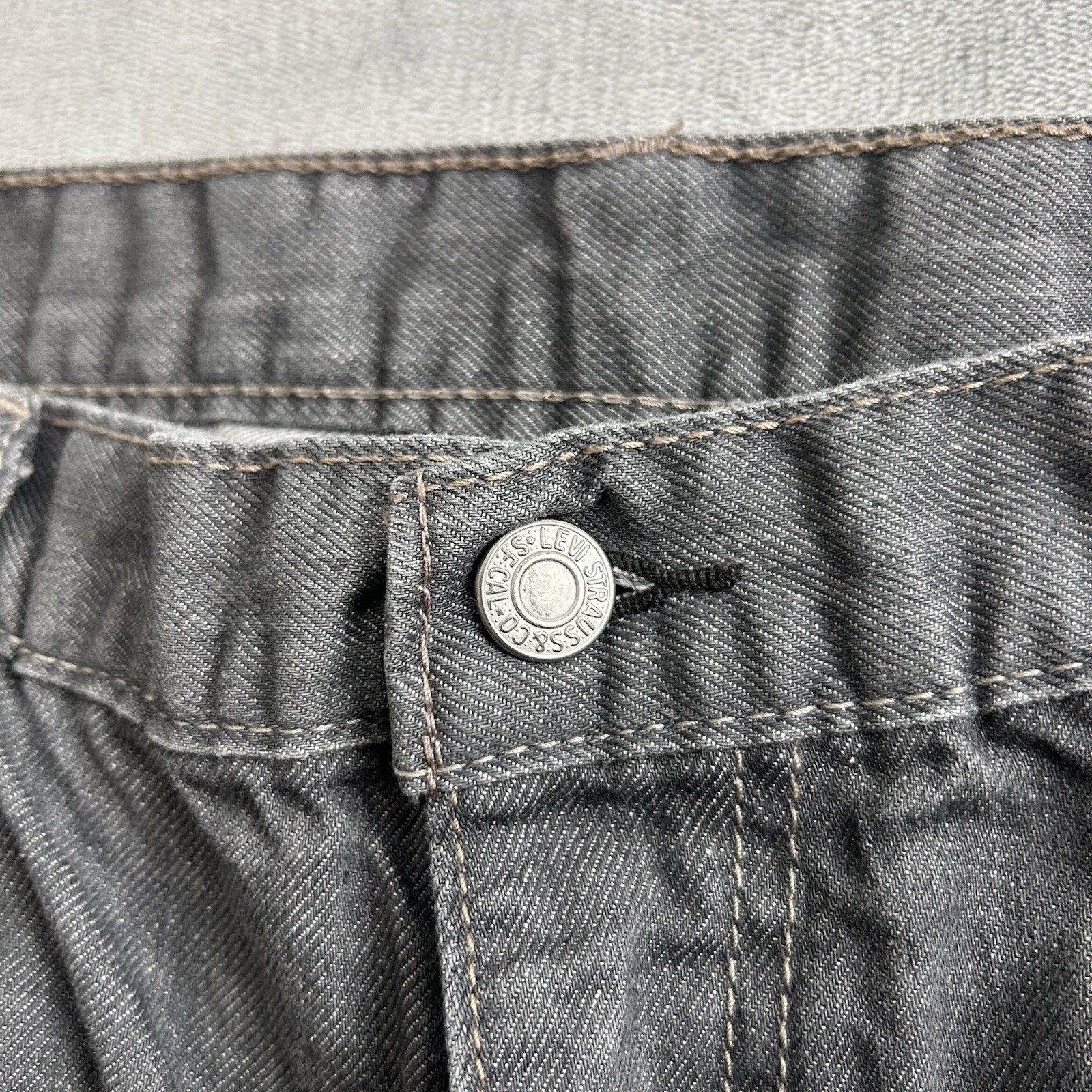 Levis 569 Jeans Mens 40×32 Gray Loose Fit Baggy Skater Straight Leg Actual 40×31