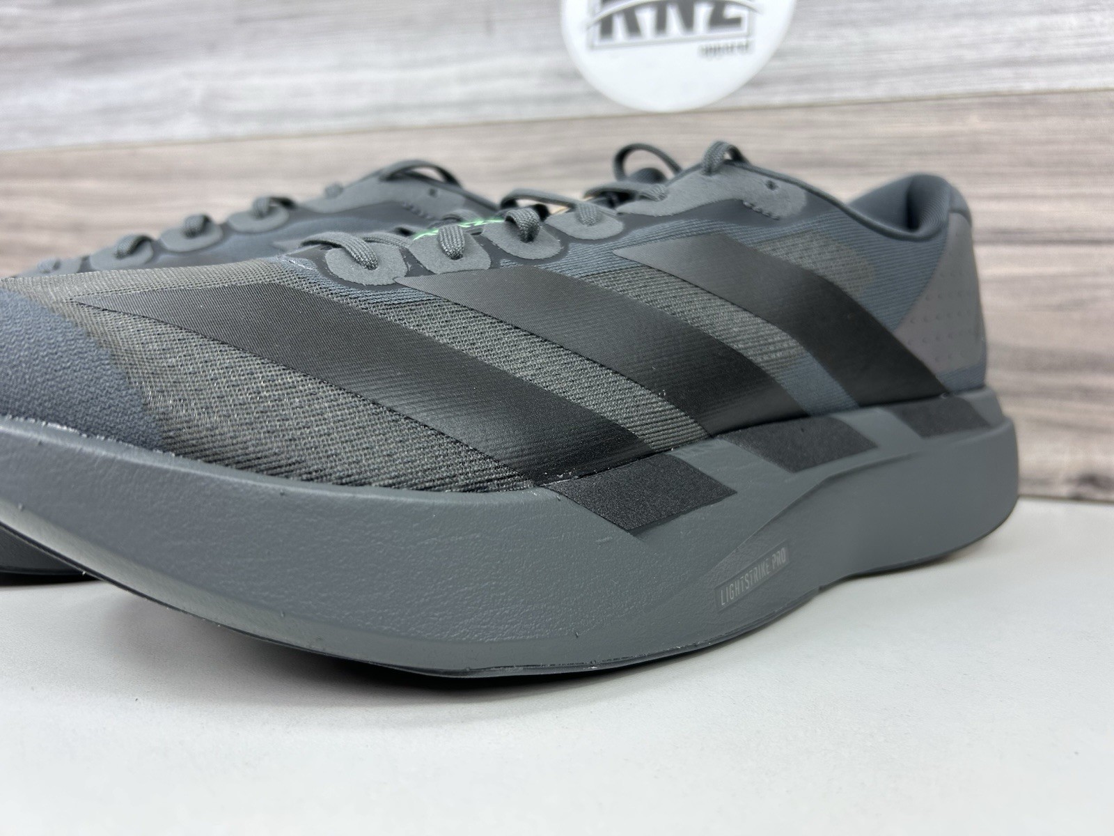 *Adidas ADIZERO EVO SL Grey Five Black Lime (KJ1364) Authentic Men’s Running