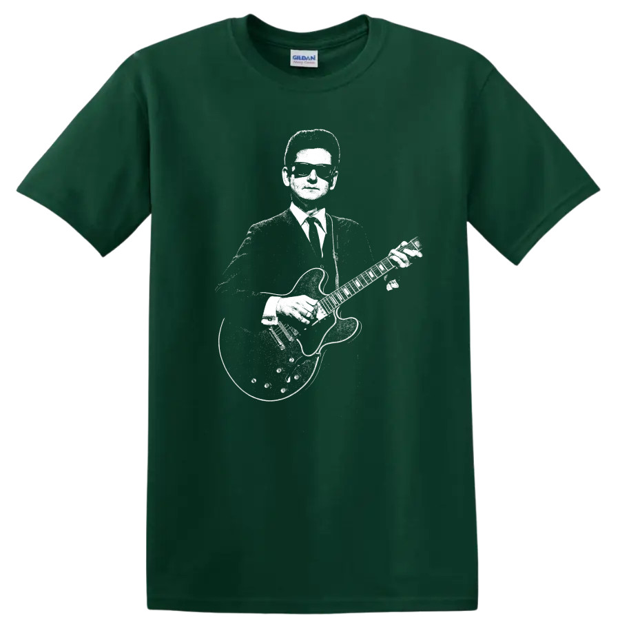 Roy Orbison T Shirt Rock Legend Guitar Singer Sunglasses Music Fan Concert Tee