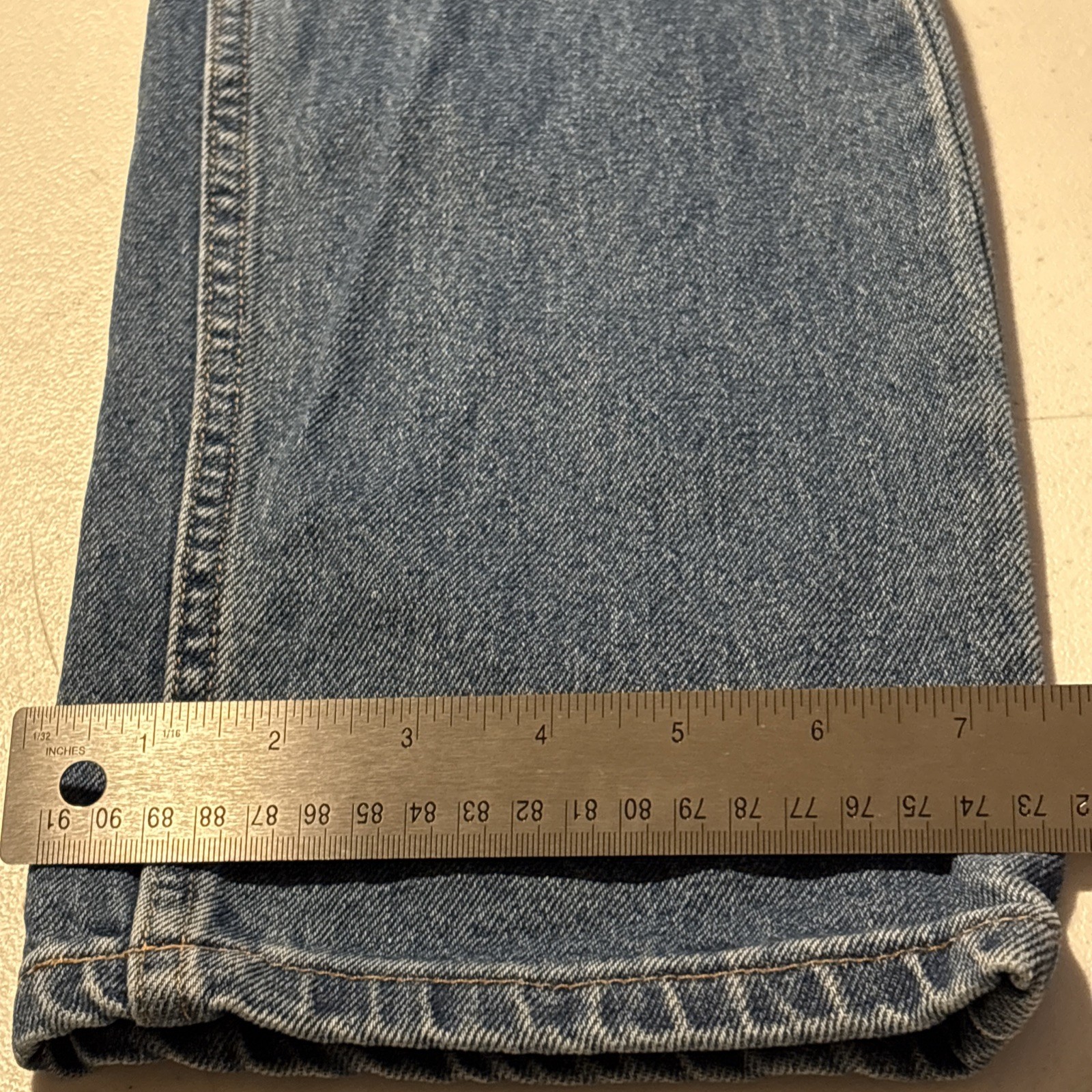 All American Clothing Co Jeans Mens 35×34 Slim Fit Medium Wash USA Made Mid Rise