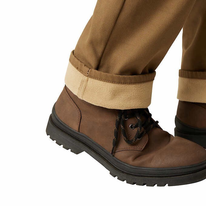 WeatherProof Vintage Stretch Canvas Fleece Lined Men’s Casual Pants 40×30 WHEAT