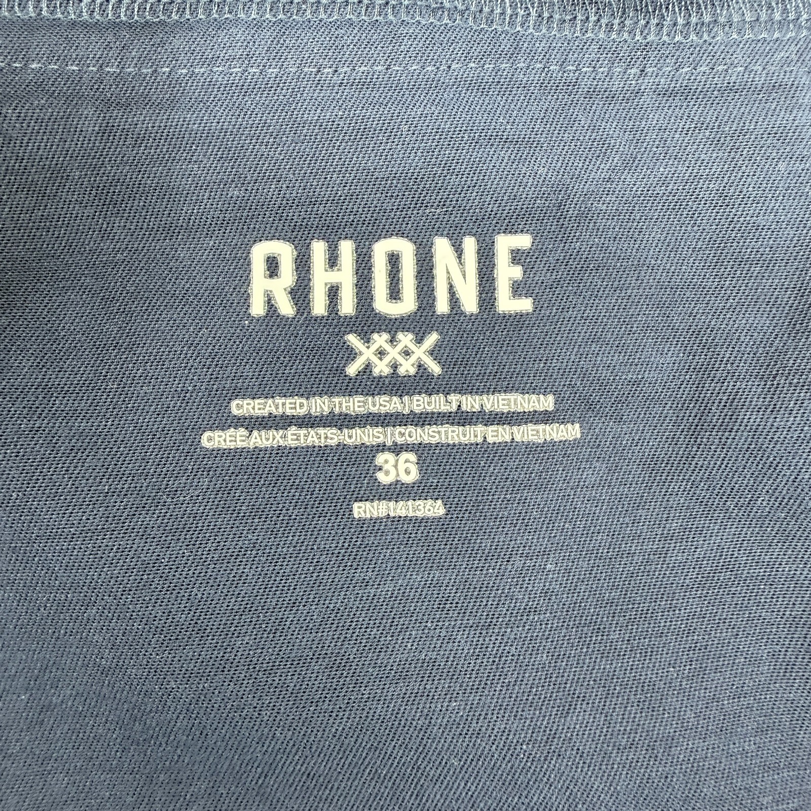 Rhone Men’s Everyday Five-Pocket Pants 36×29 Blue Slim Straight 101253 Twill