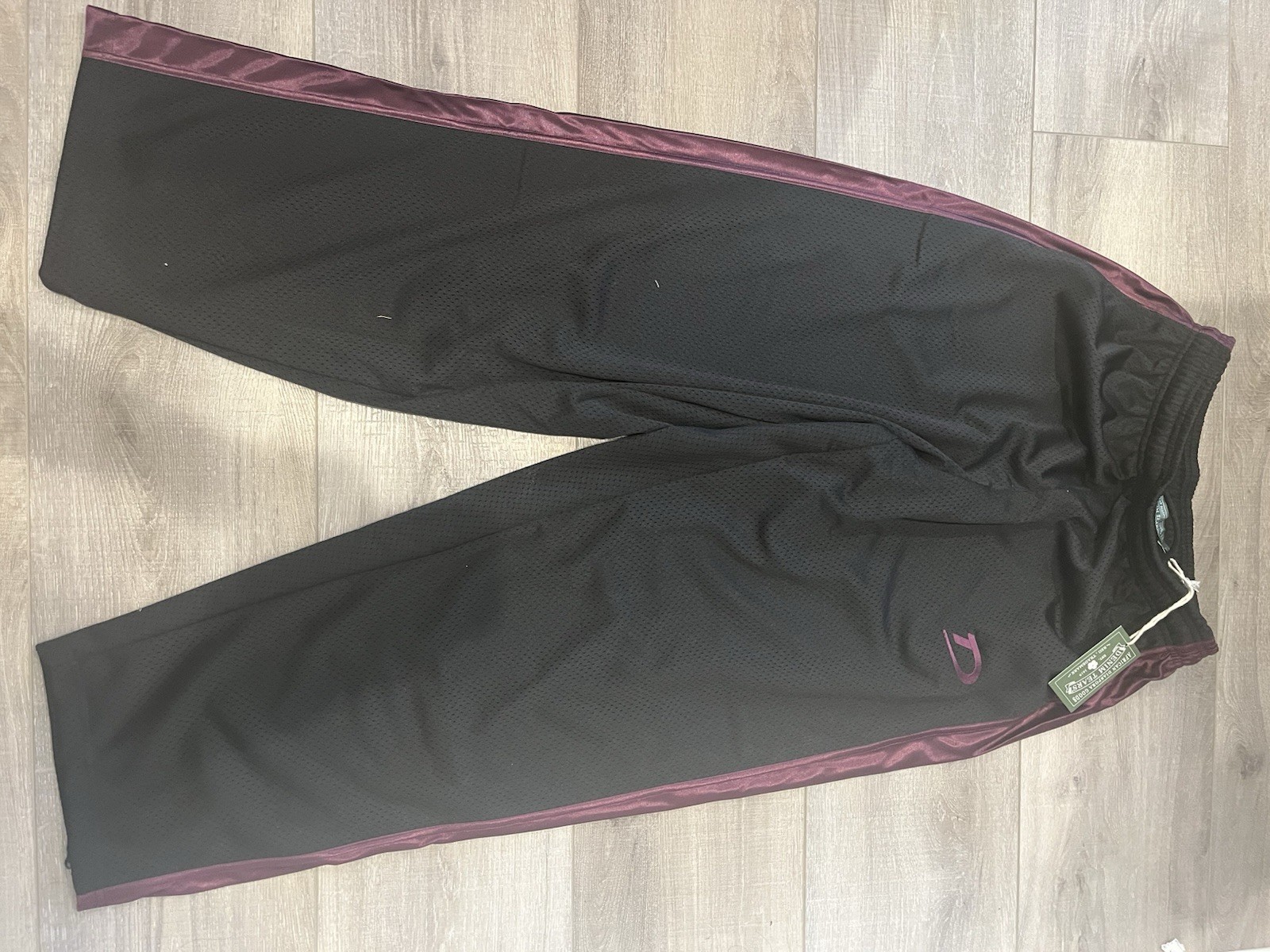 Denim Tears Men’s Track Pants S Black/Purple Mesh Drawstring Breathable