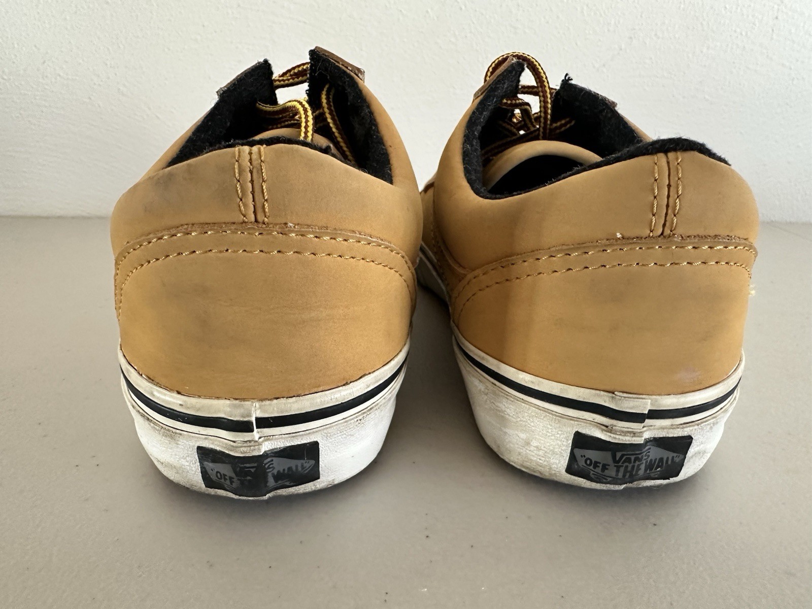 Vans Off the Wall Old Skool Low Top Unisex Size Women 8 Men 6.5 Tan T6CD