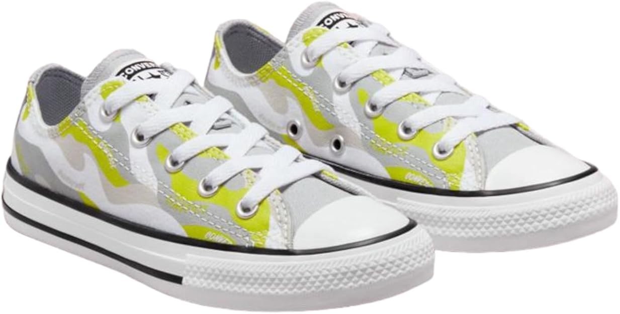 Converse Youth Chuck Taylor All Star Camo Ox White/Ash Stone/Lime Twist