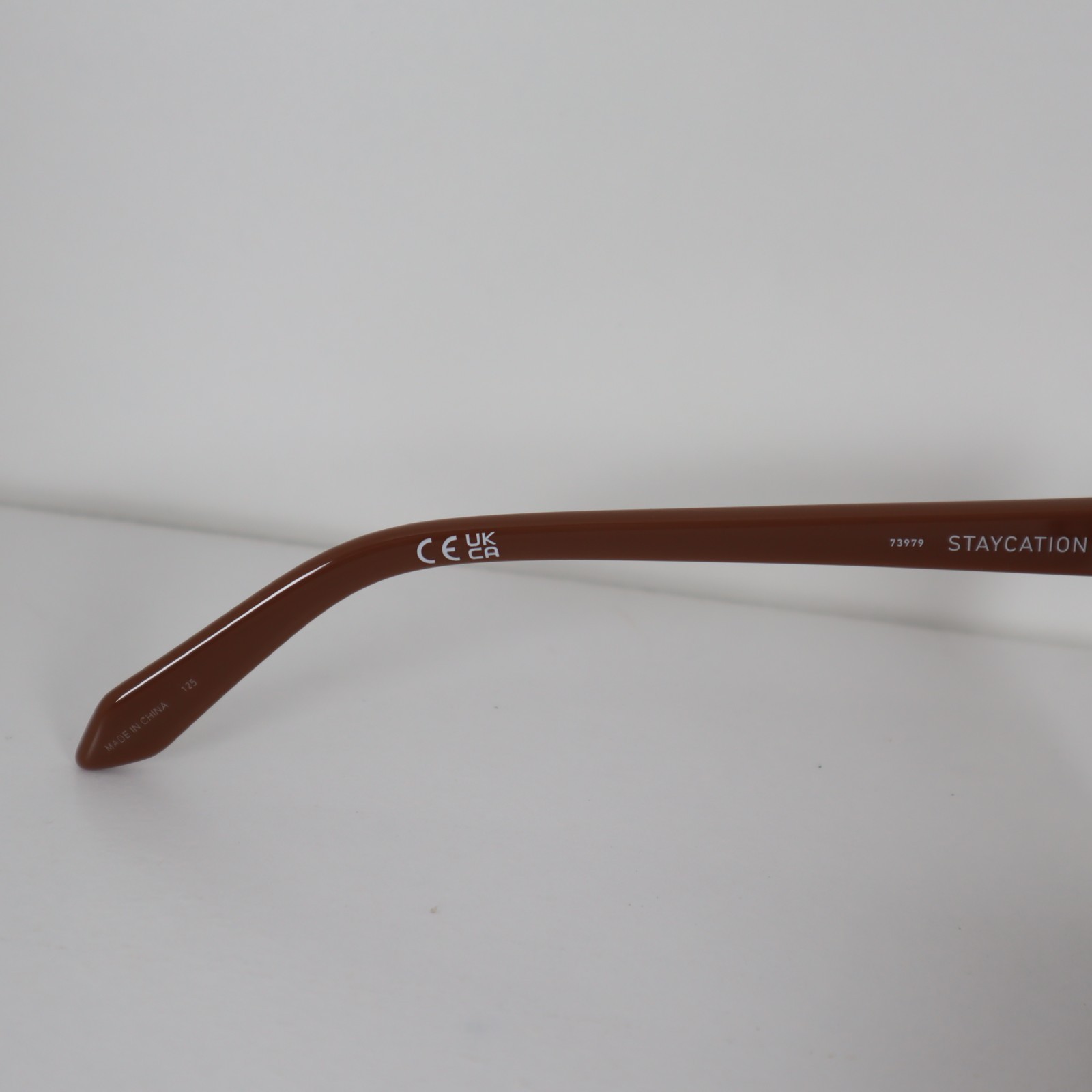 Quay Australia Staycation 73979 Doe Brown Rounded Cat-Eye Sunglasses 57-18-148mm