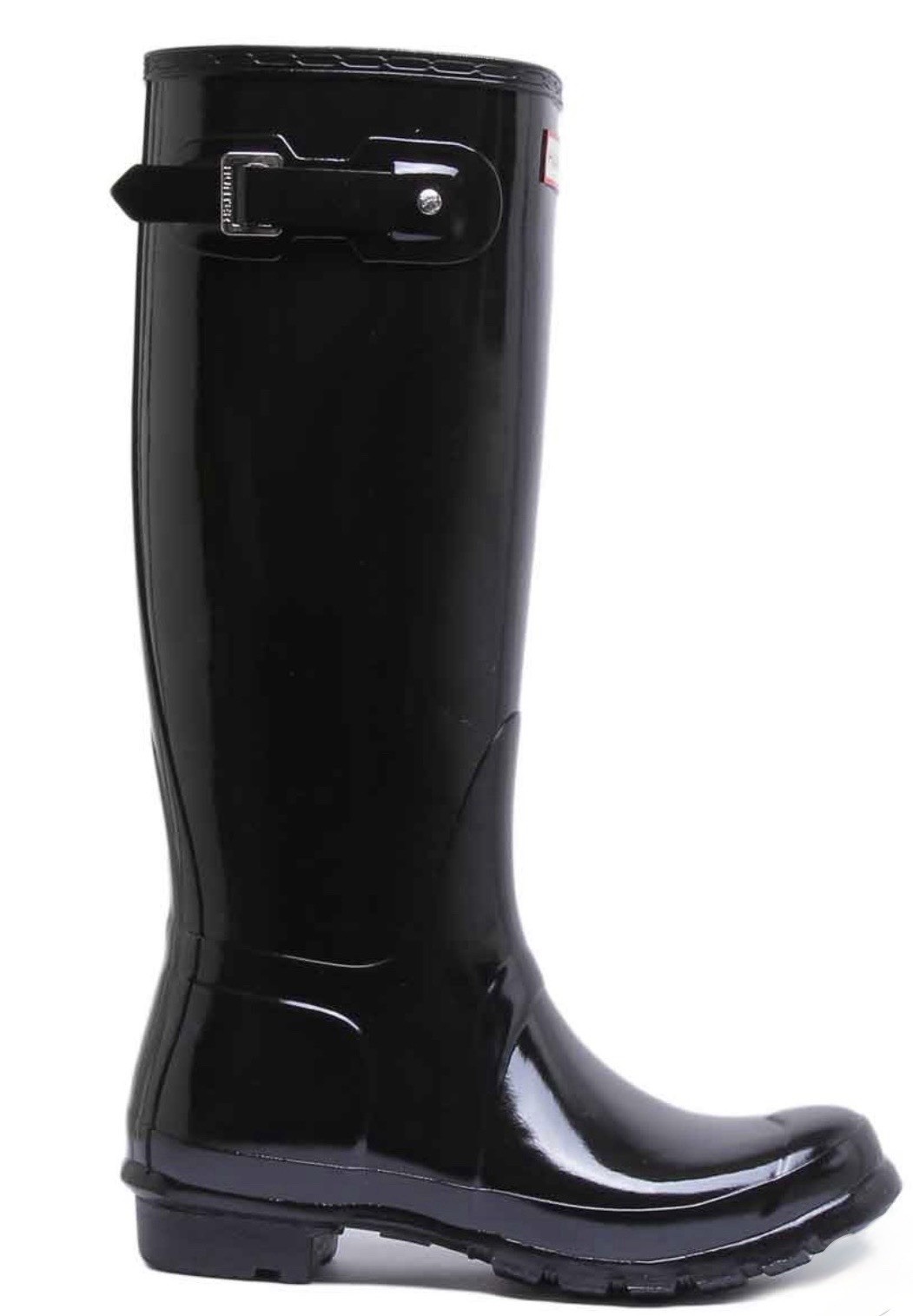 Hunter Womens 11 Boots Original Tall Back Rubber Wellies Shoes – Gloss Black New