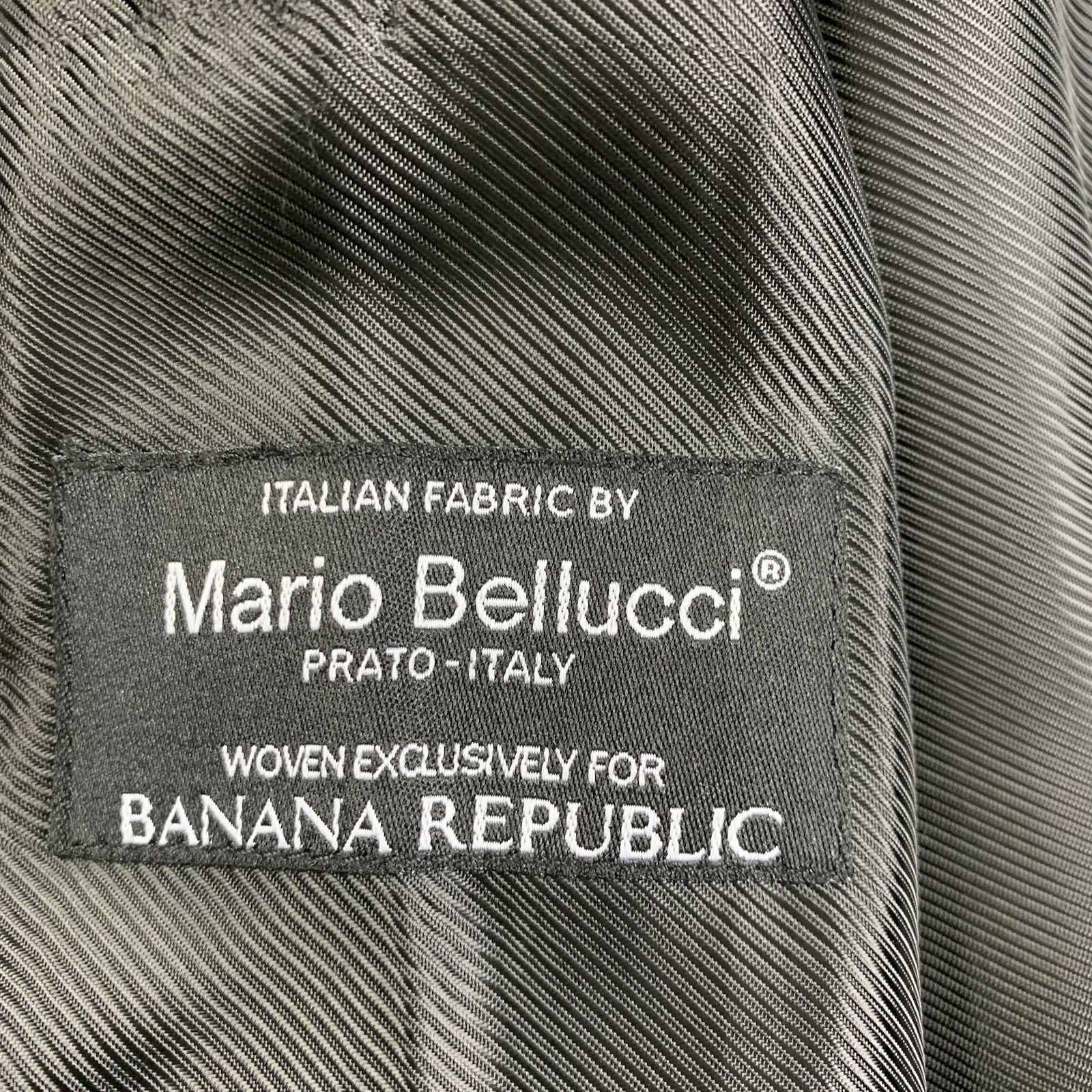 Banana Republic Coat Womens Small Black Mario Bellucci Italian Wool Blend Open