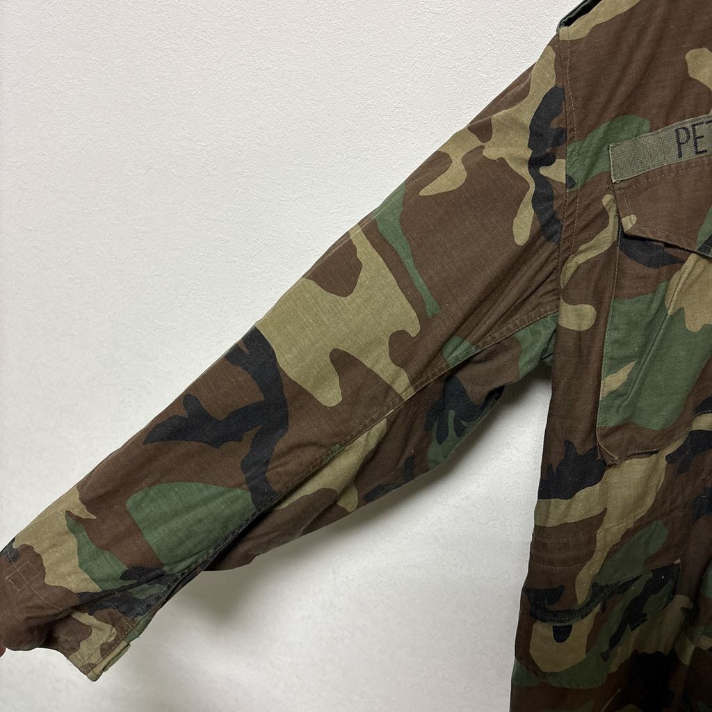 【US ARMY】 84年納入 米軍 実物 M-65 ウッドランドカモ フィールドジャケット S-3668