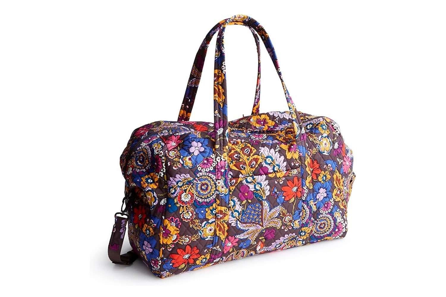 Vera Bradley BRAND NEW (with tags) Miramar Weekender Colorful Bouquet Duffle Bag